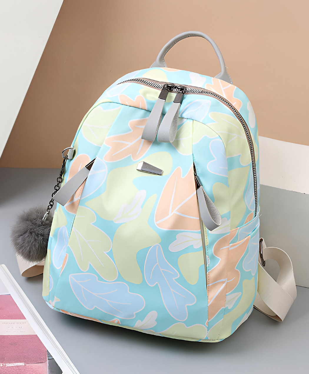 SYGA Women's Fashionable Backpack with Soft Structure, Zipper Closure, and Multiple Pockets for Daily Use(Yellow)-image-11