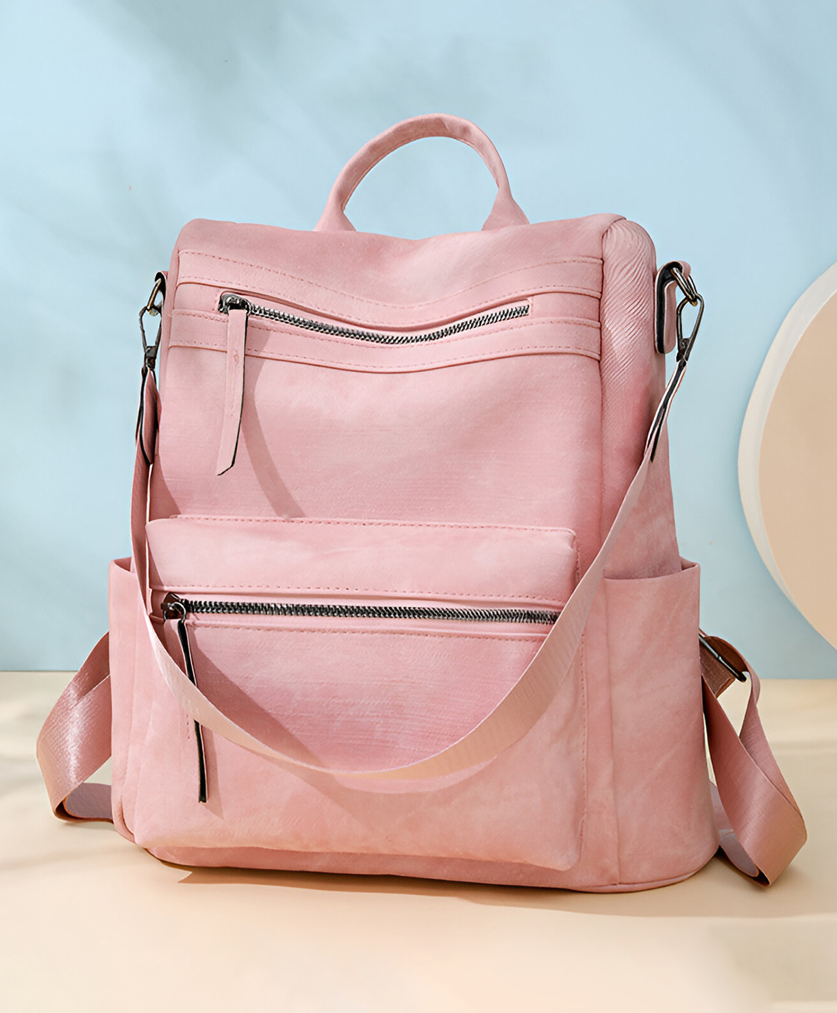 SYGA Women's Fashionable Backpack, Dual-purpose Anti-theft Bag(Pink)-picture-20