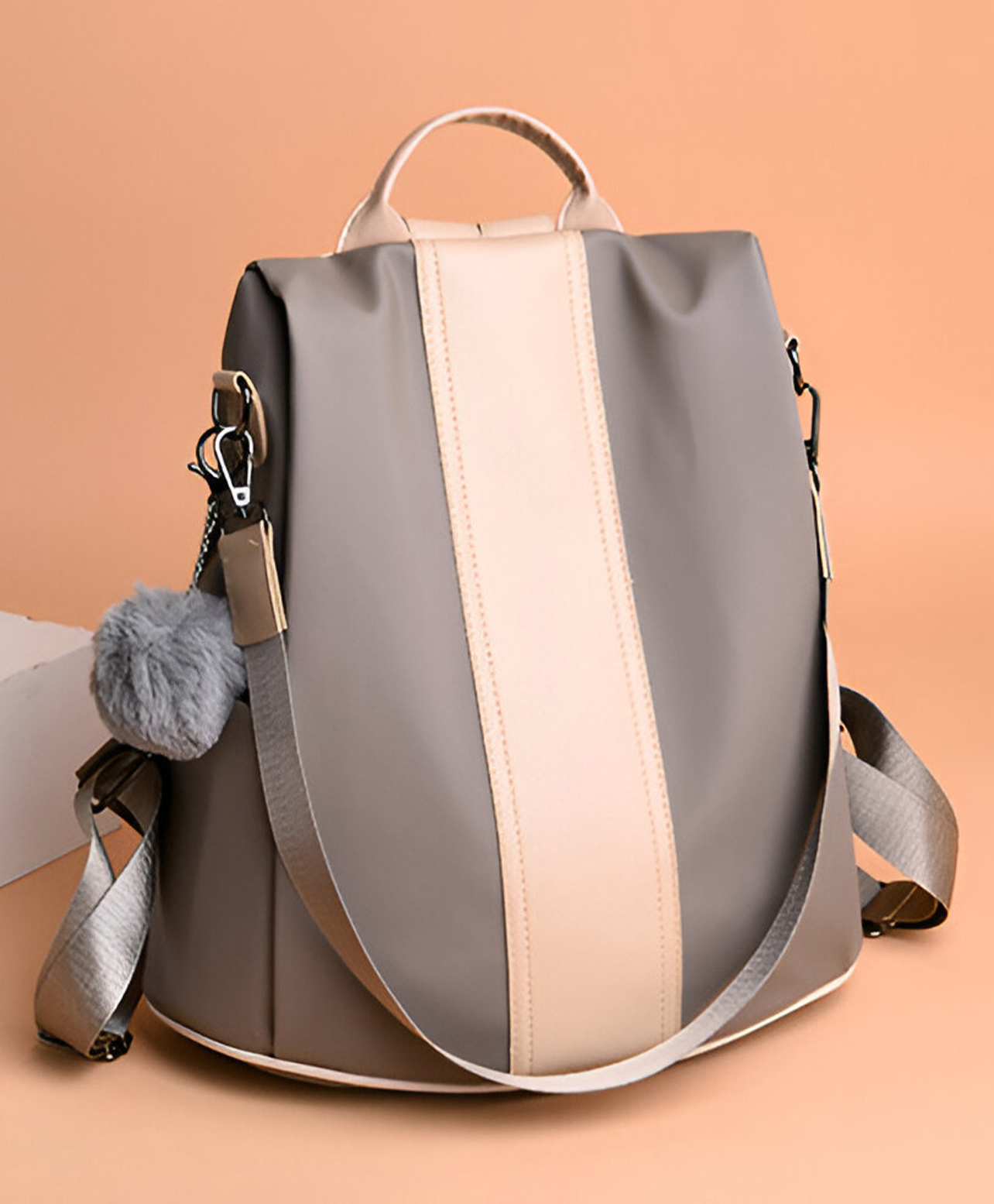 SYGA Women Anti-Theft Backpack, Large Capacity, Multifunctional Bag(Khaki)-picture-17