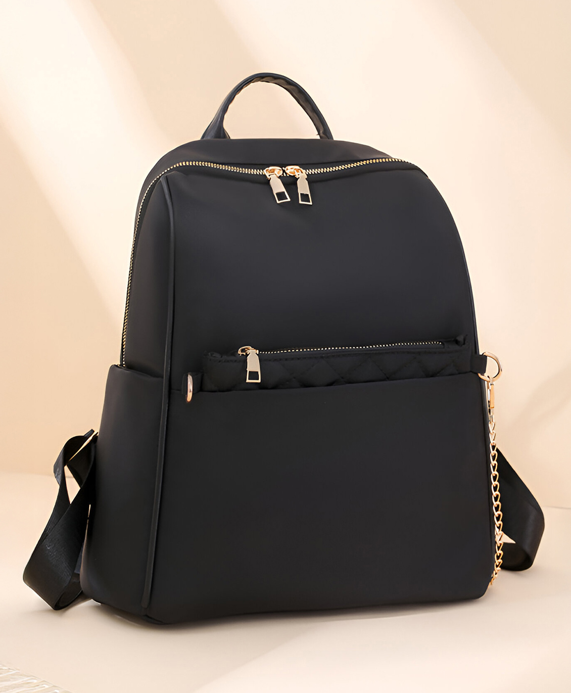 SYGA Women Stylish Backpack with Quilted Pouch Durable, Spacious & Fashion-Forward Design(Black)-image-33