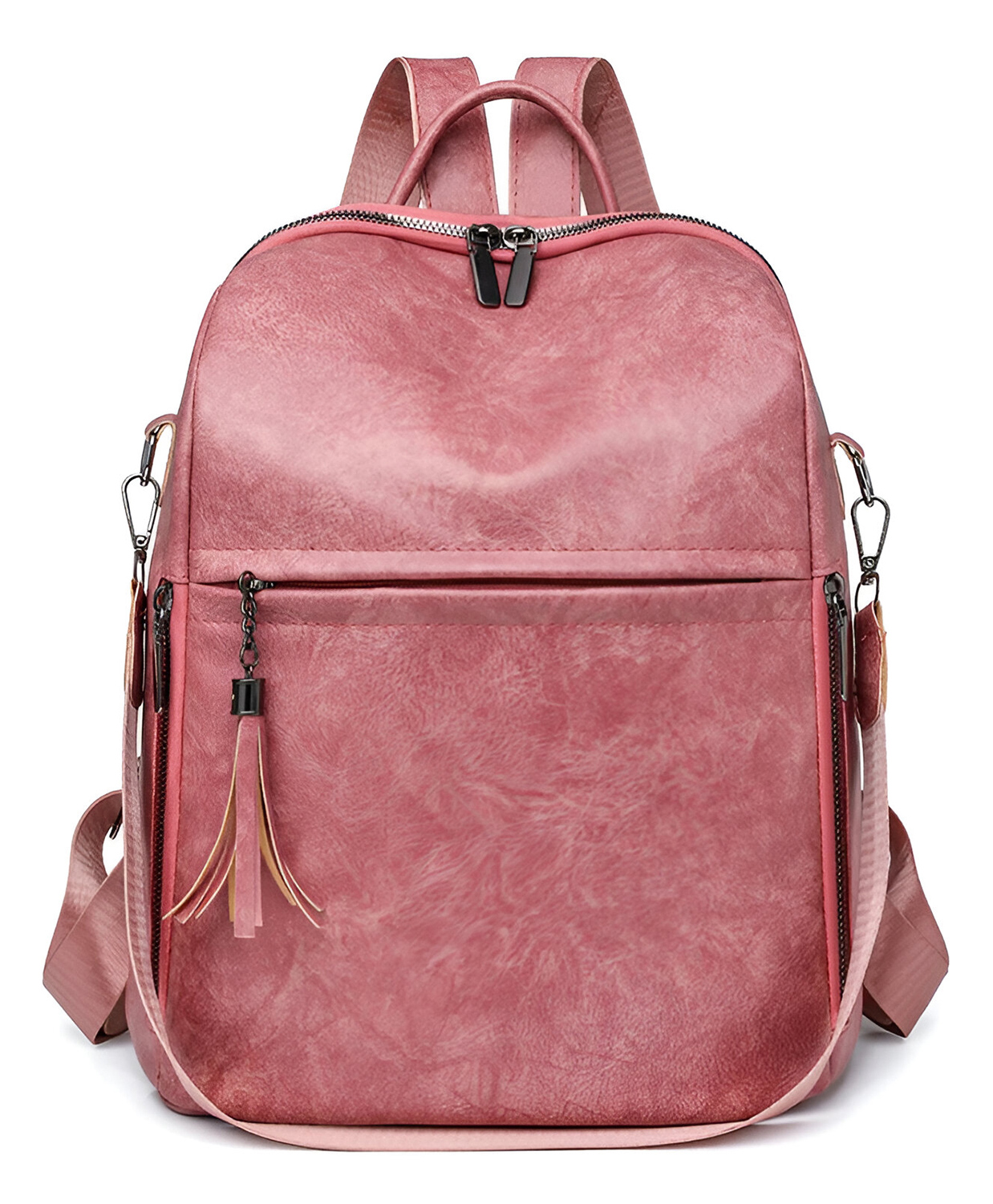 SYGA Women's Backpack, Simple Portable Shoulder Bag (Pink)-image-5