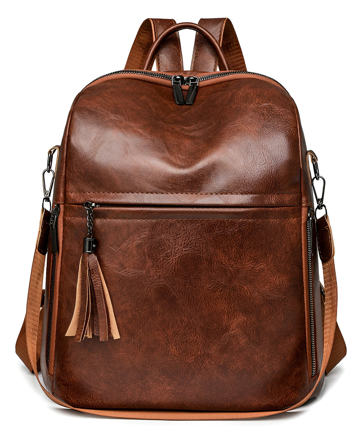 SYGA Women's Backpack, Simple Portable Shoulder Bag (Brown)-picture-19