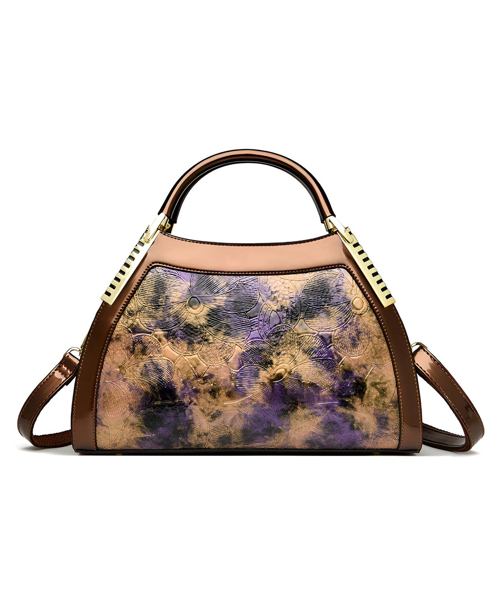 SYGA Elegant Women Printed Shell Handbag Stylish Crossbody & Shoulder Bag With Zipper Closure(Purple)-picture-16