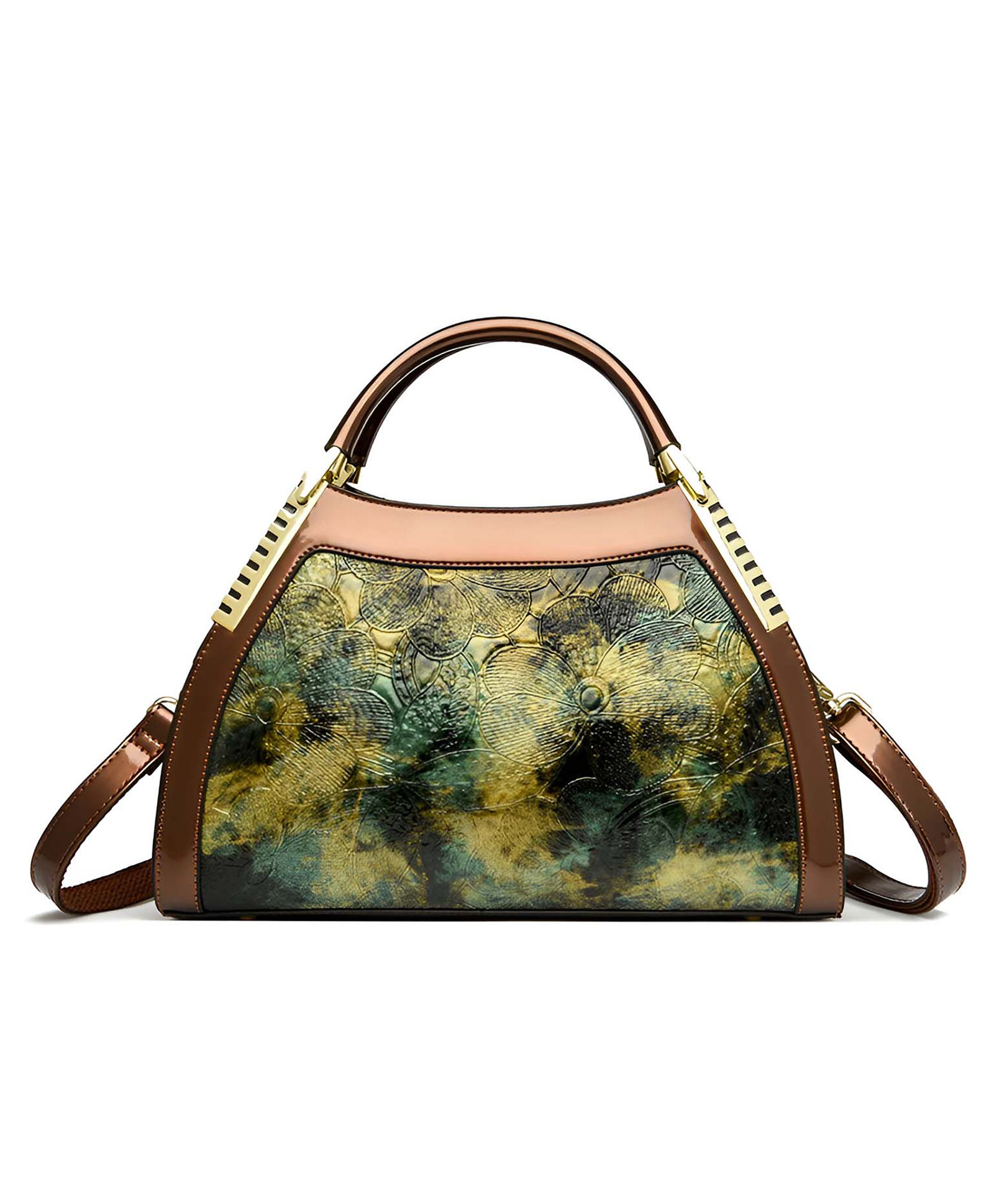 SYGA Elegant Women Printed Shell Handbag Stylish Crossbody & Shoulder Bag With Zipper Closure(Green)-picture-17