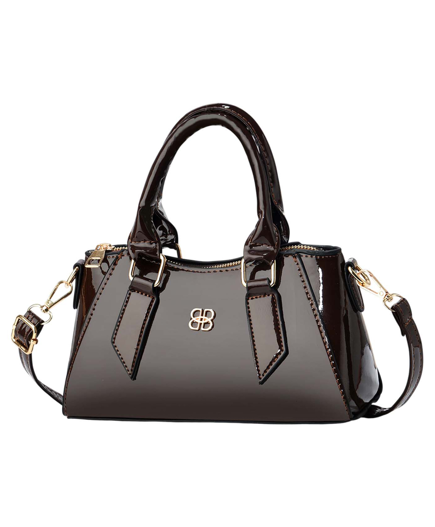 SYGA Women's Handbag,Pillow Design, Shoulder Messenger Bag with Gold Hardware(Brown)-picture-36