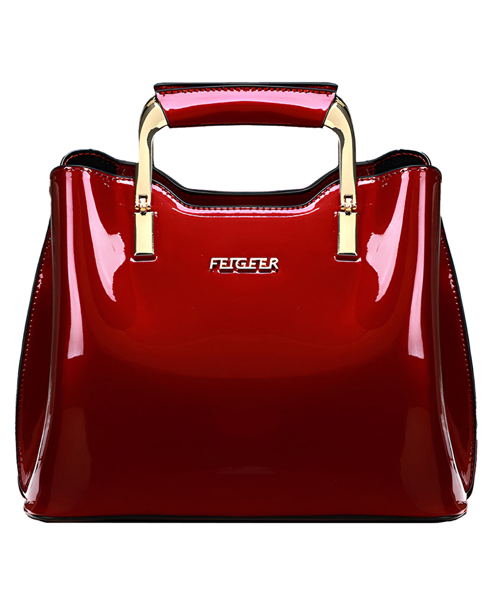 SYGA Women Elegant Glossy Handbag Stylish Bucket Bag for Modern Women (Wine Red)-image-20