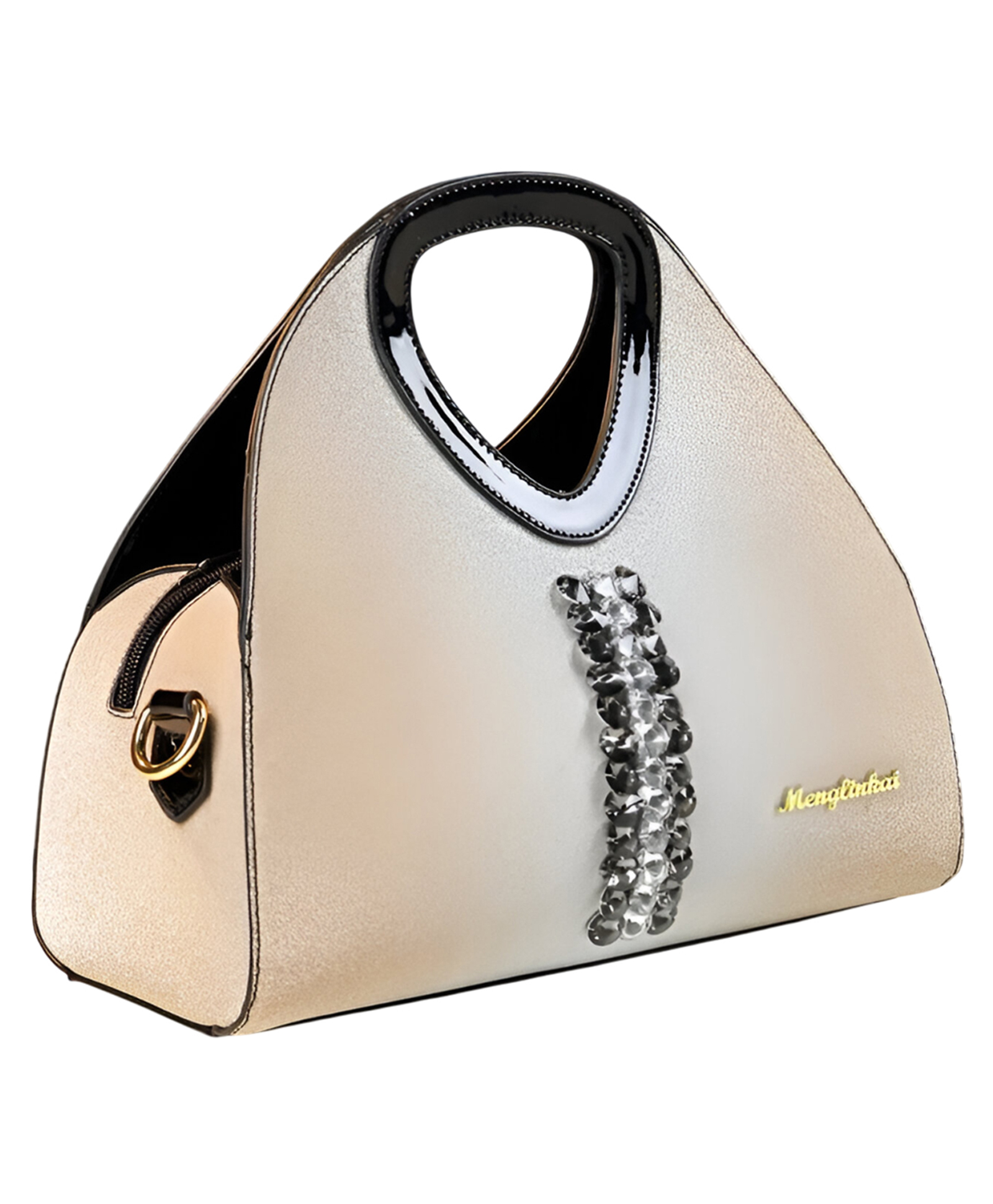 SYGA Women Elegant Gradient Dumpling Bag Diamond Accent, Medium Size, Business & Daily Use(Beige)-image-49