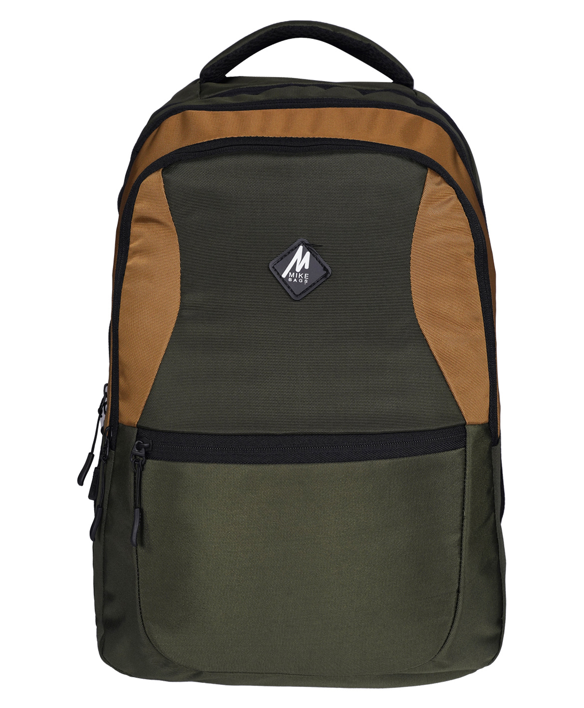 Mike Crayon Plus Laptop Backpack Olive Green & Dark Brown - Capacity 34L Height 18 Inches-image-10