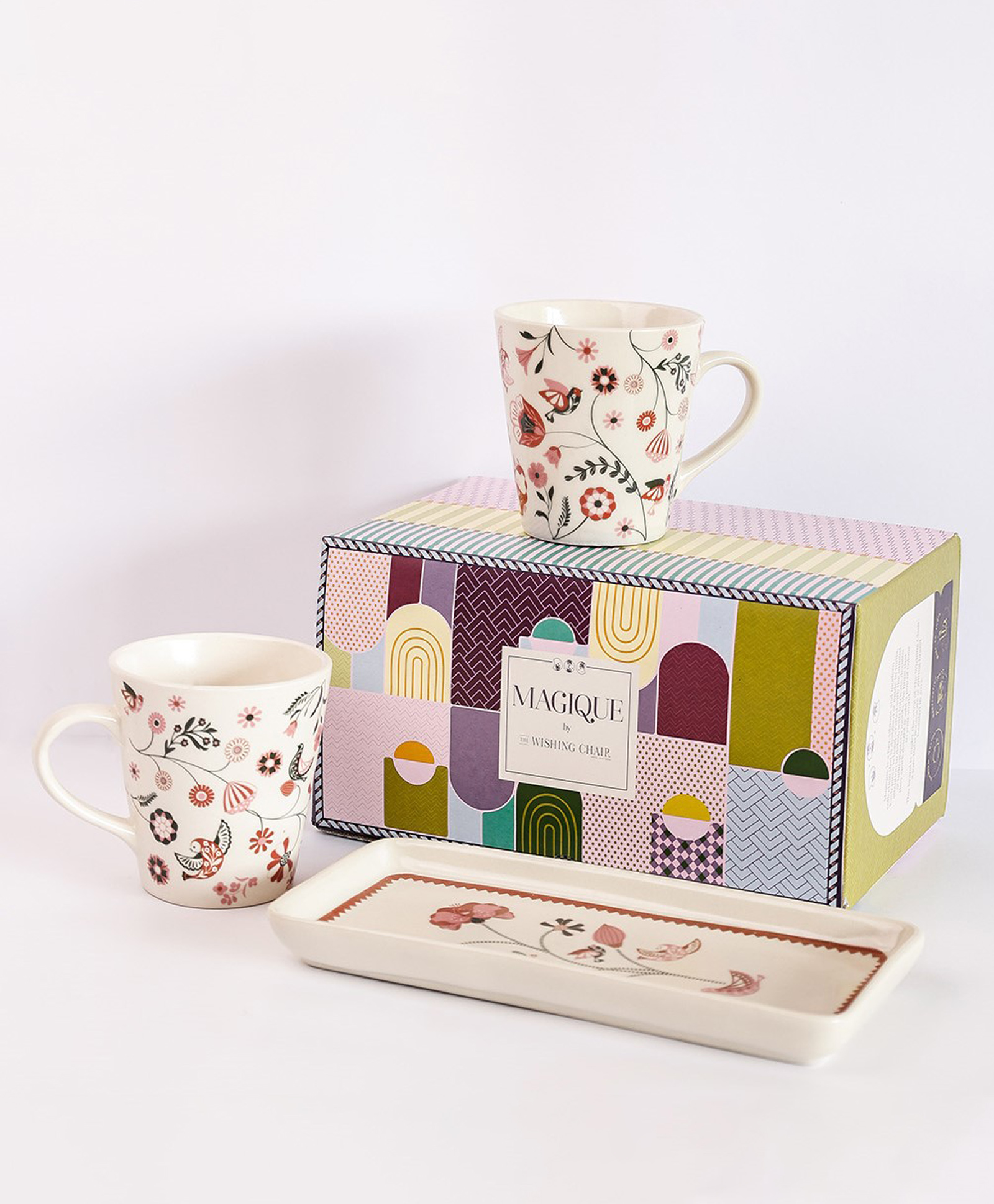 The Wishing Chair | Magique by the Wishing Chair: Kalahari 2 Ceramic Mugs & 1 Ceramic Platter Gift Box Set of 3-image-25