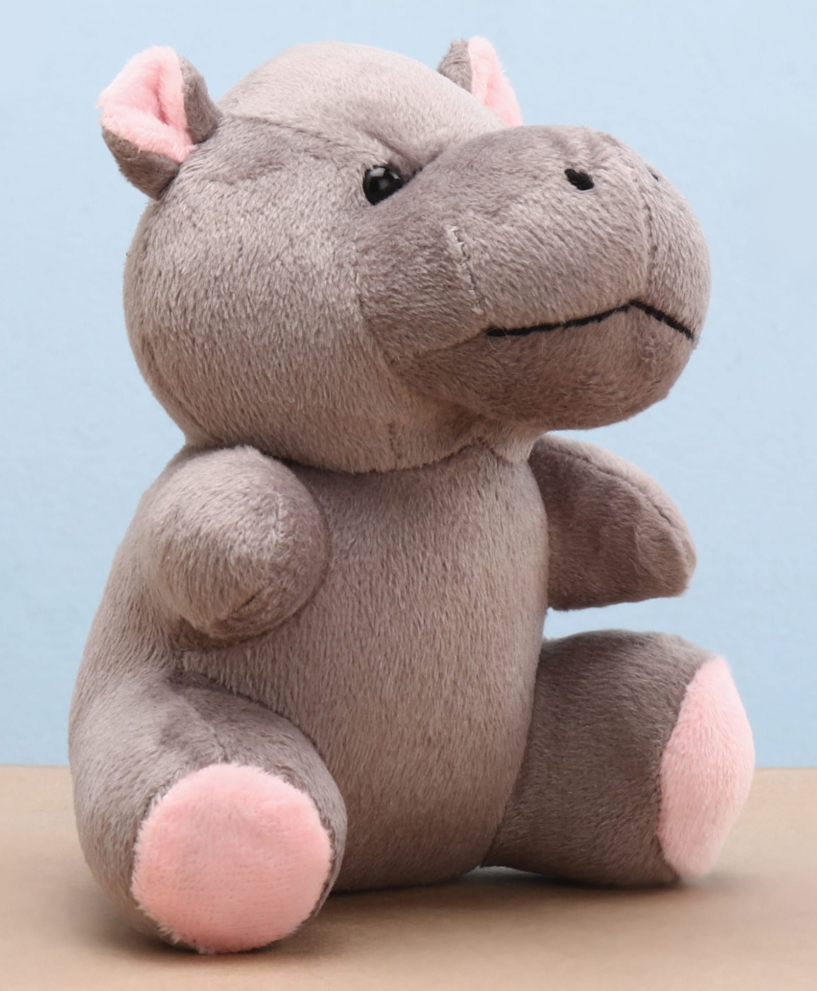 PLAY TOONS Car/Cradle Hanging Hippo Soft Toy Grey - Height 15 cm-image-7