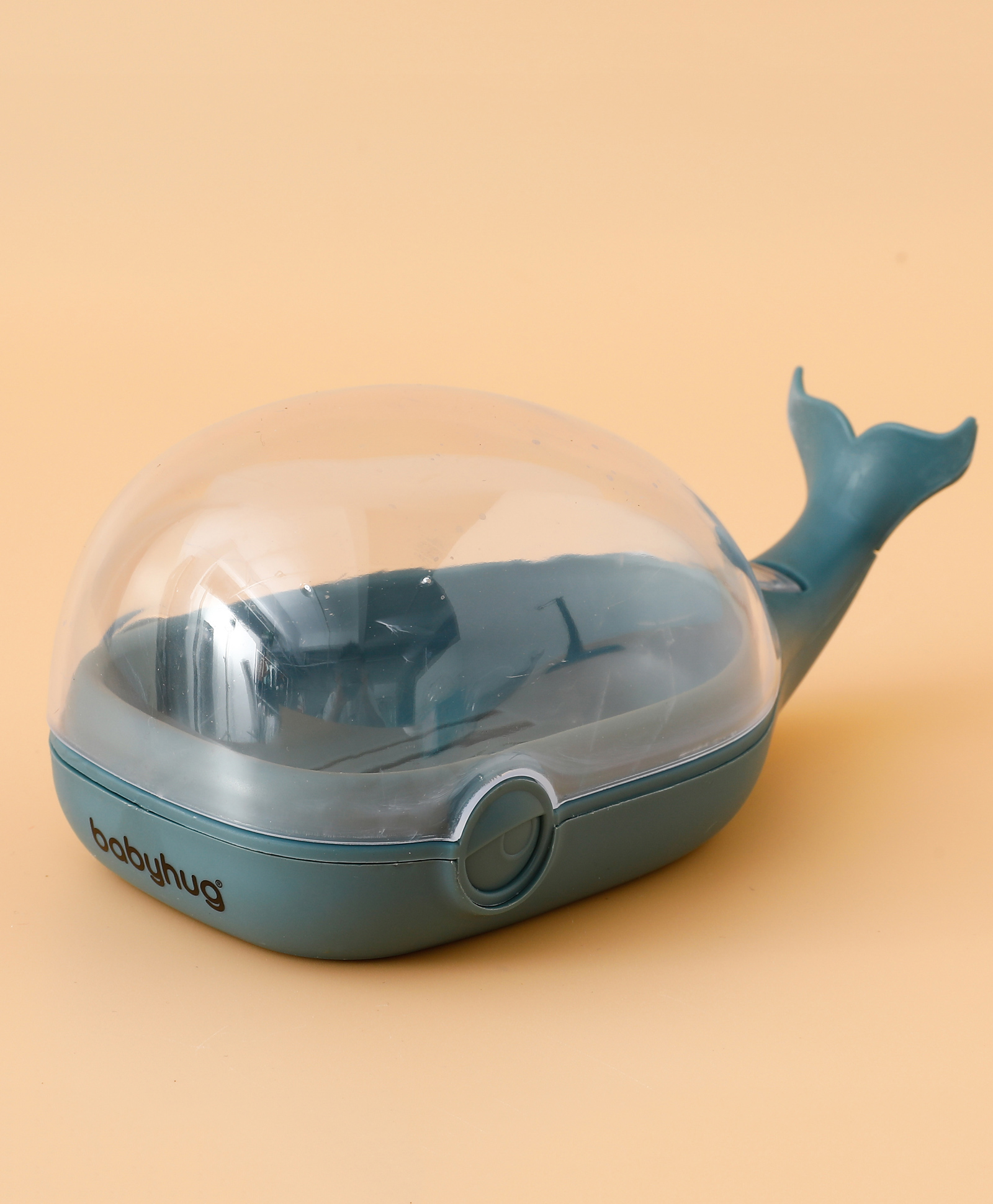 Babyhug Fish Shaped Soap Case -Teal Blue-image-1