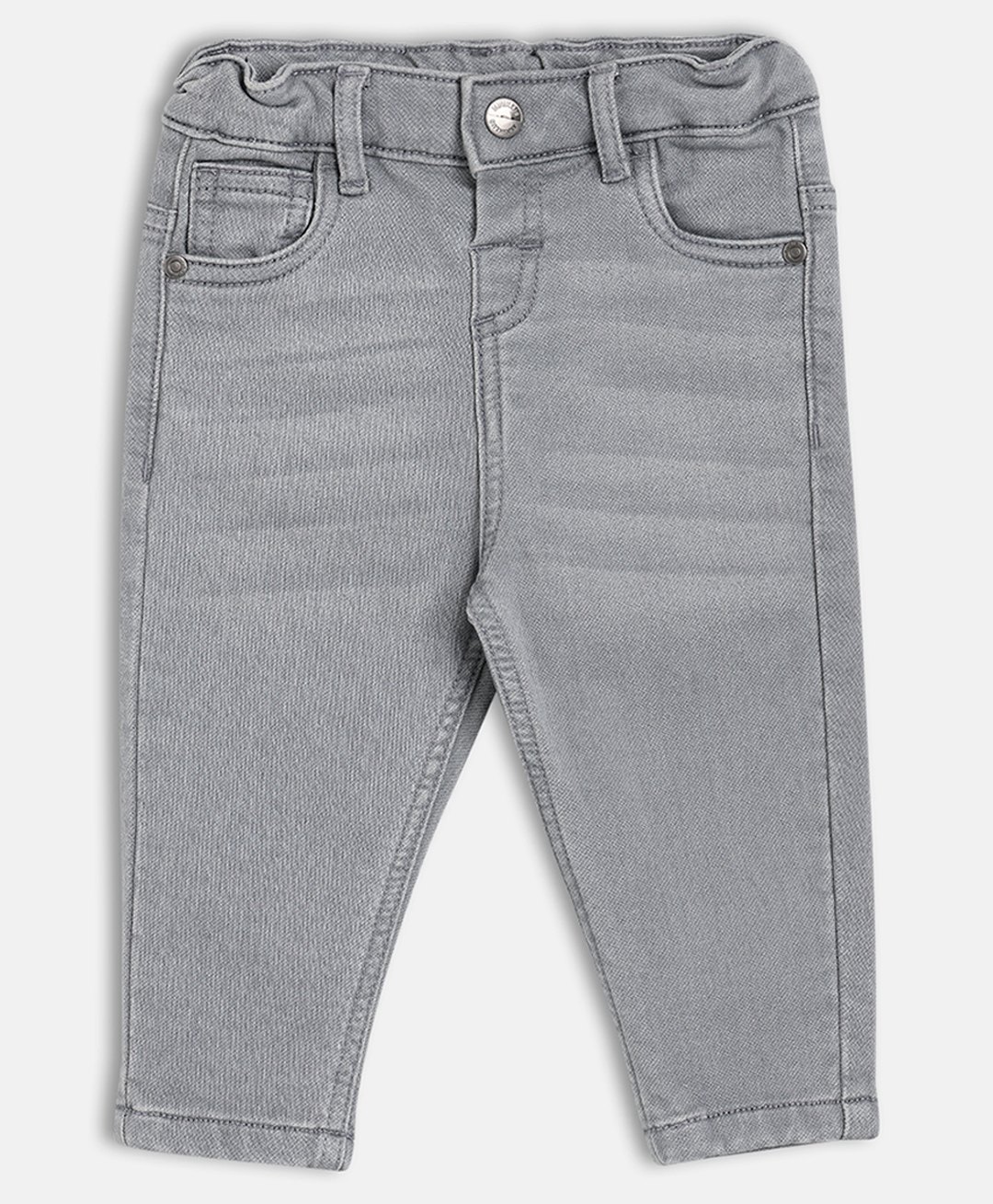 MINI KLUB Cotton Denim Woven Solid Jeans - Grey-picture-22