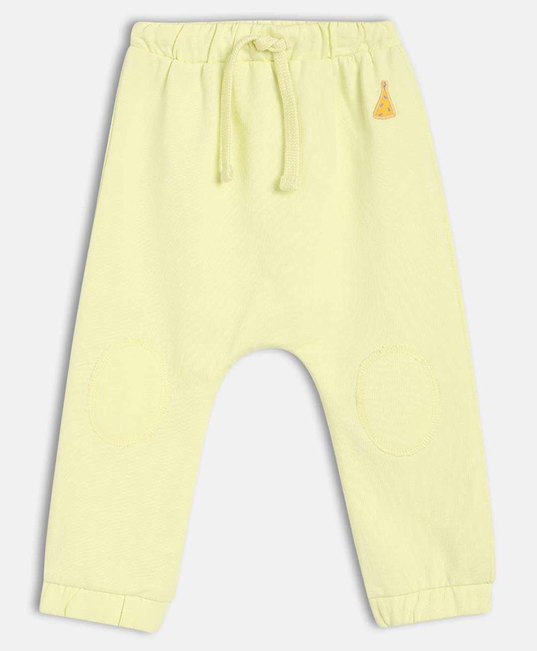 MINI KLUB Cotton Knit Animal Patch Back Detailed Diaper Pajama - Yellow-picture-26
