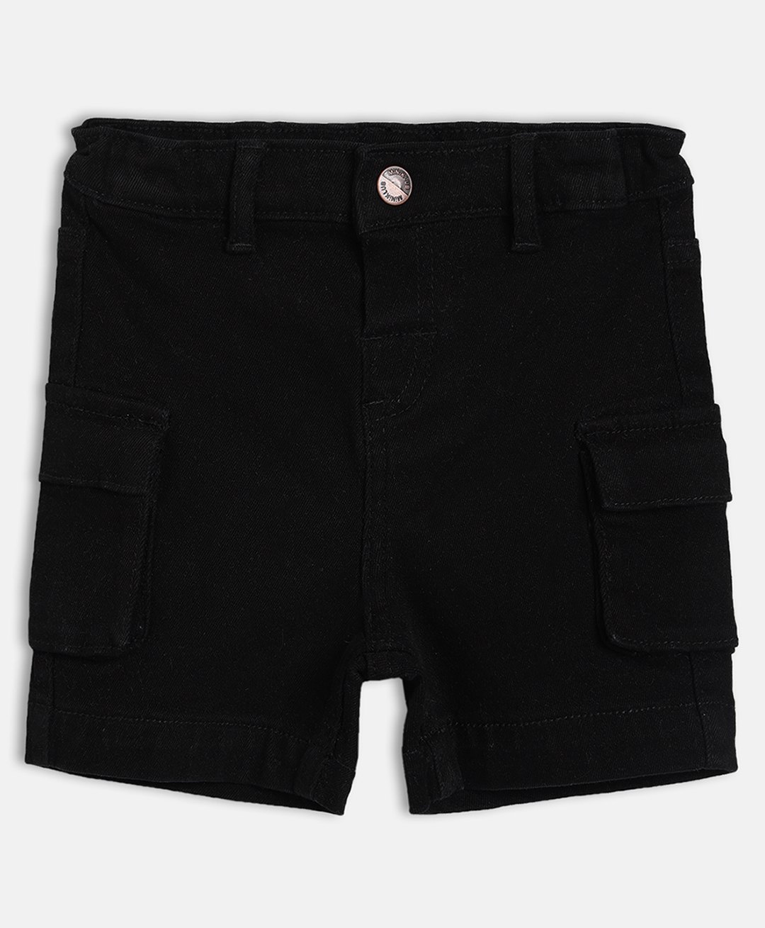 MINI KLUB Cotton Woven Solid Shorts - Black-picture-36