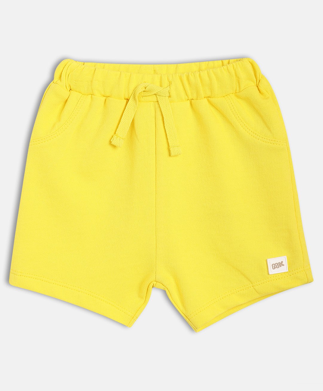 MINI KLUB Cotton Knit Solid Shorts - Yellow-image-11