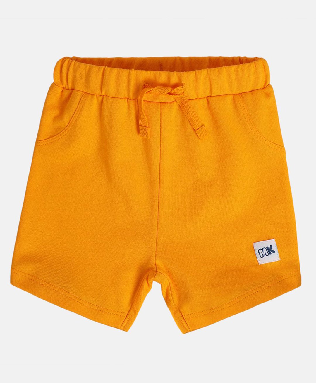 MINI KLUB Cotton Knit Solid Shorts - Mustard-picture-28