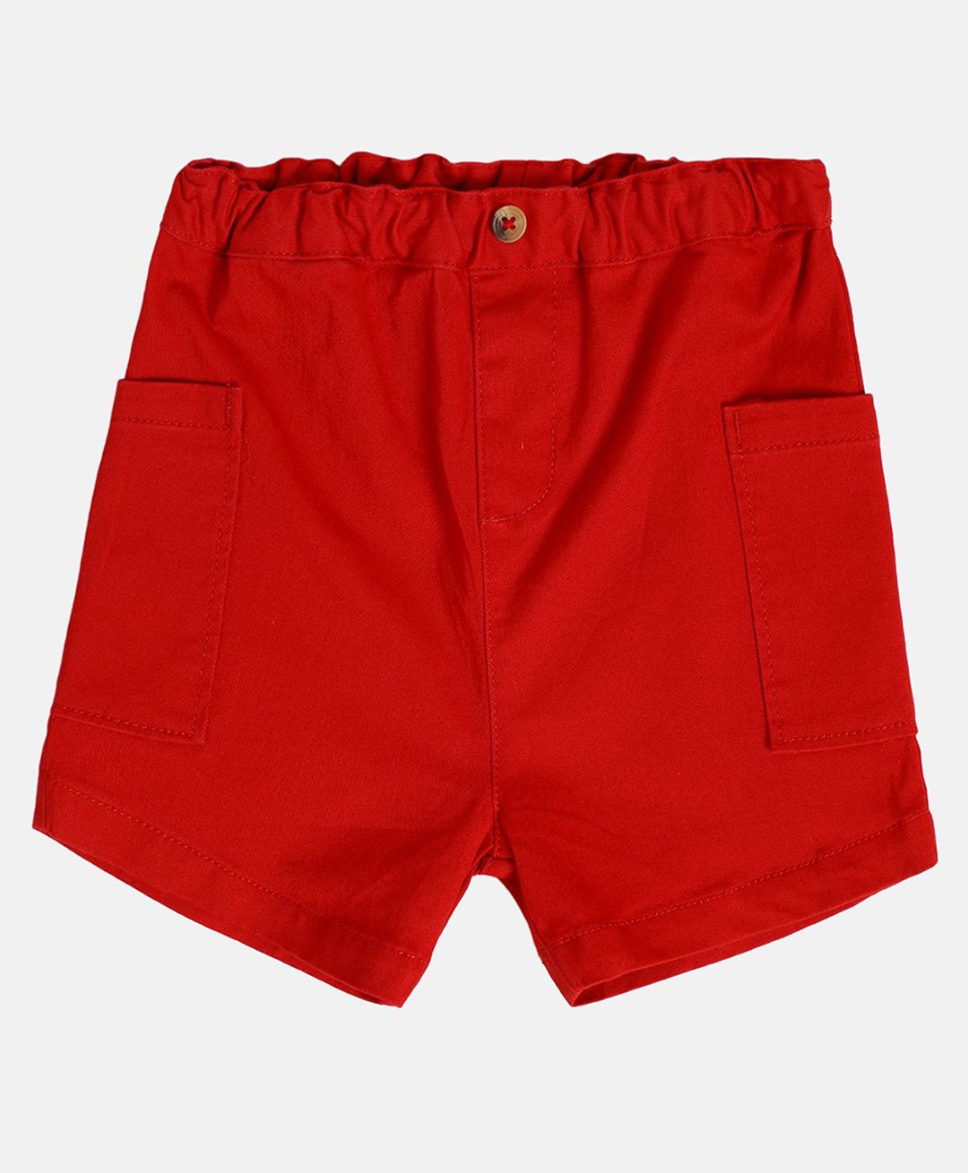 MINI KLUB Cotton Woven Solid Shorts - Red-picture-17