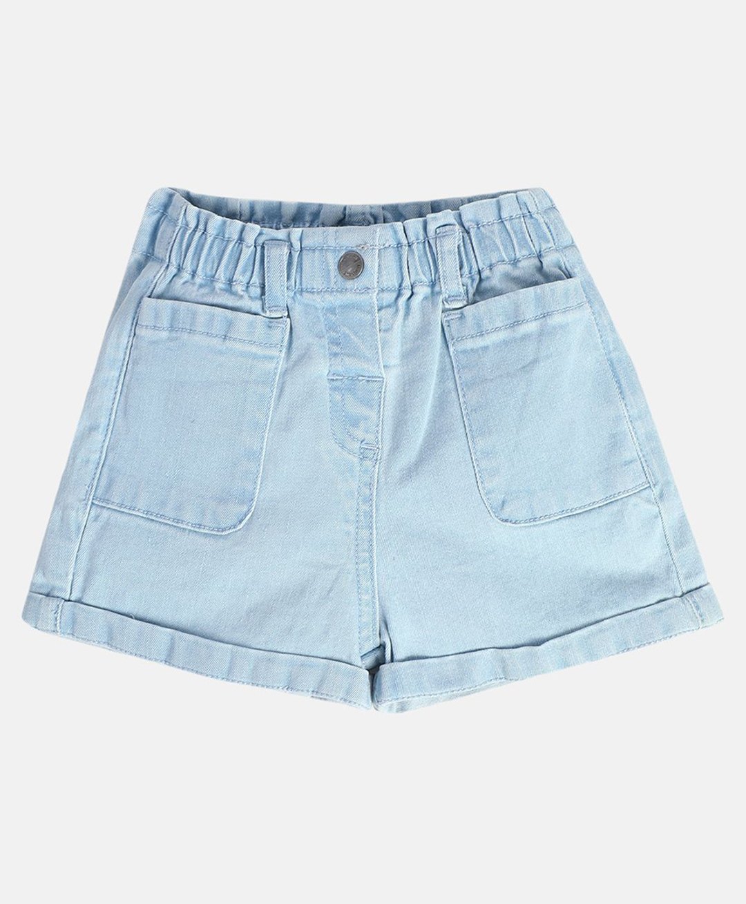 MINI KLUB Cotton Woven Solid Shorts - Blue-picture-36