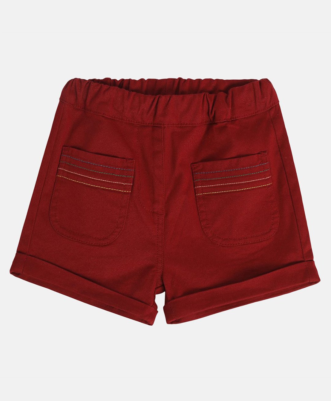 MINI KLUB Cotton Woven Solid Shorts - Red-picture-33