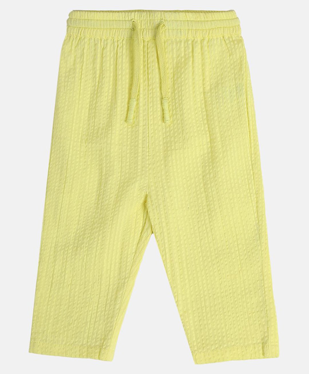 MINI KLUB Cotton Woven Self Design Pant - Yellow-picture-29