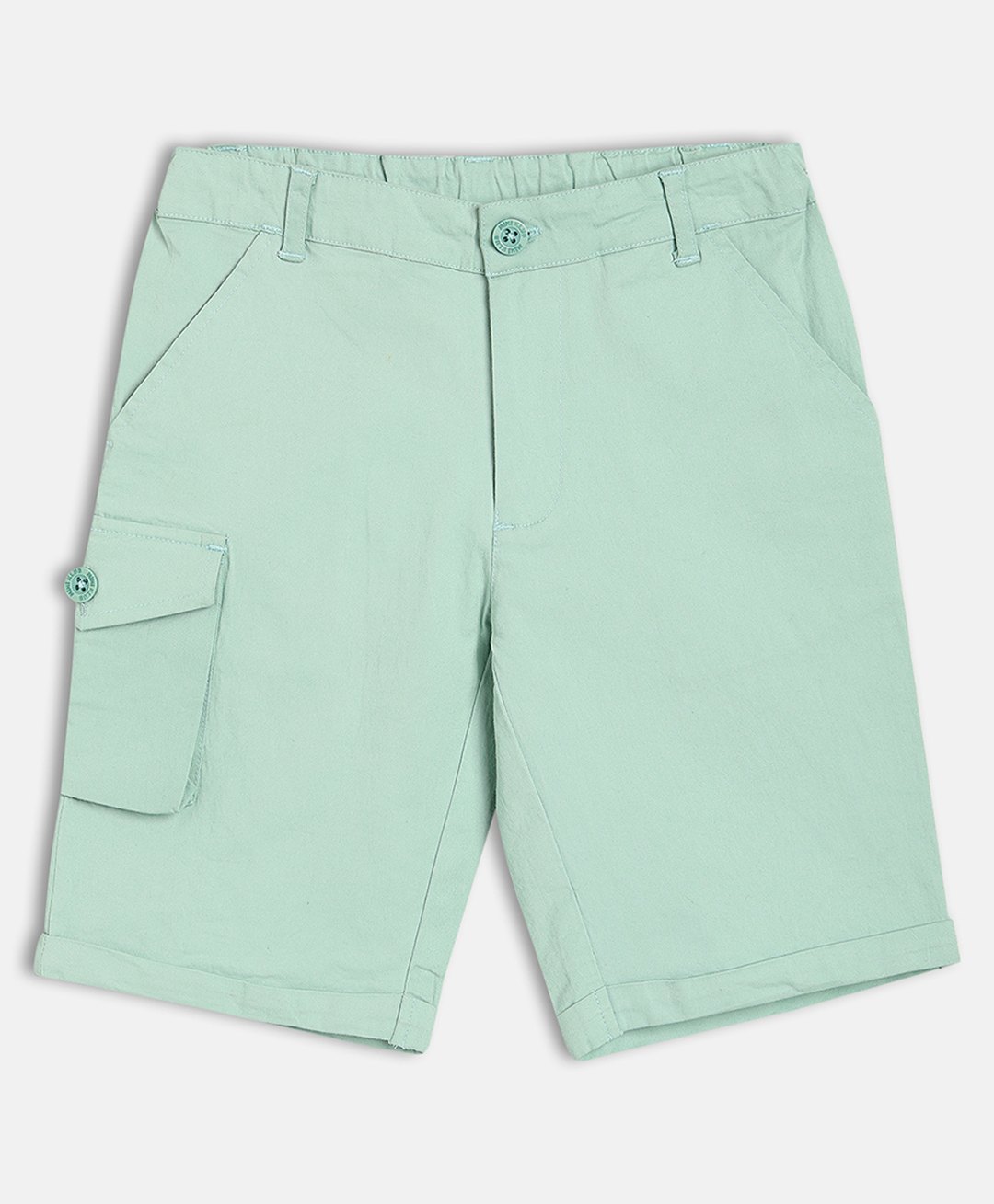 MINI KLUB Cotton Woven Solid Shorts - Powder Blue-picture-41