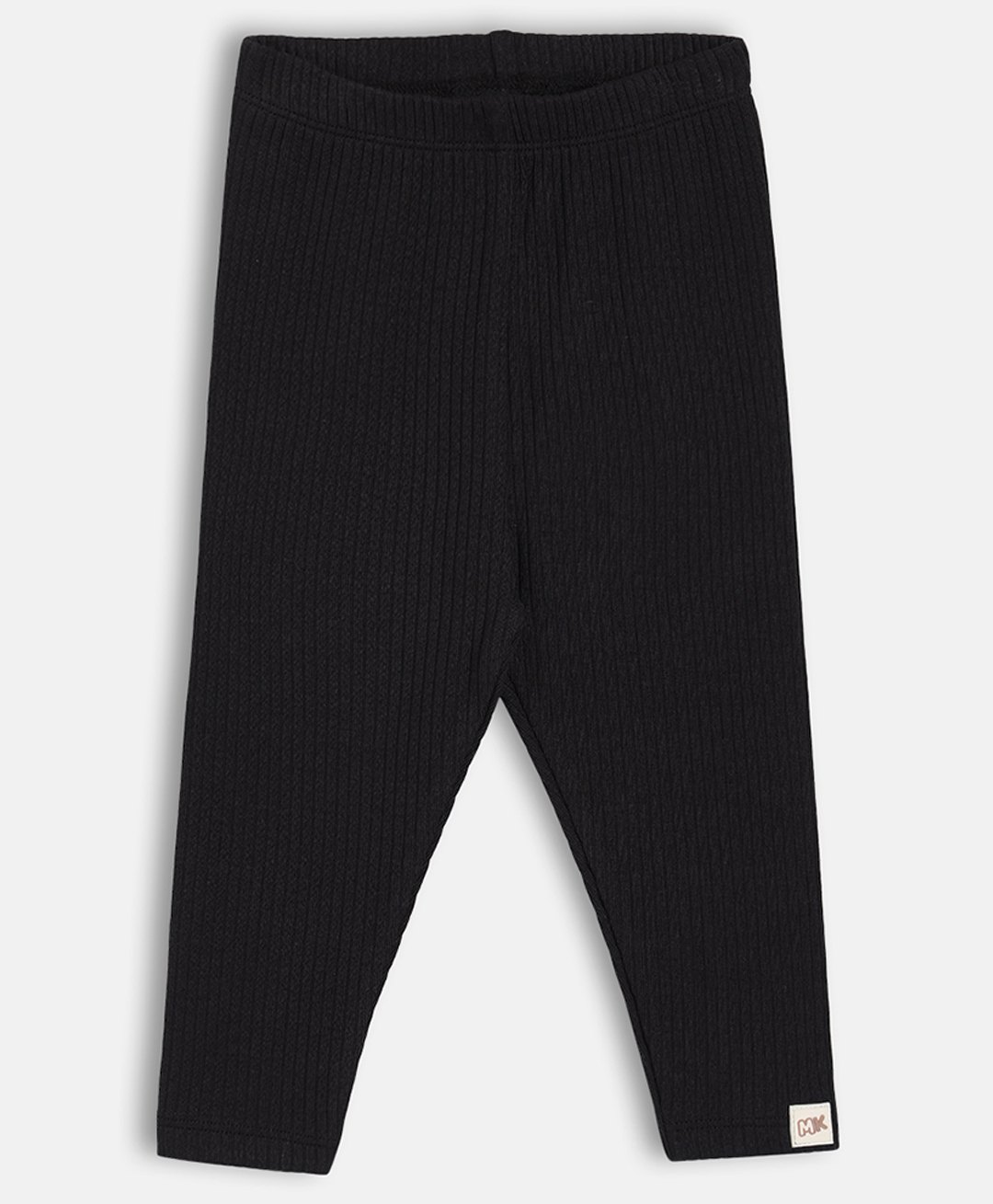 MINI KLUB Cotton Knit Solid Leggings - Black-picture-20