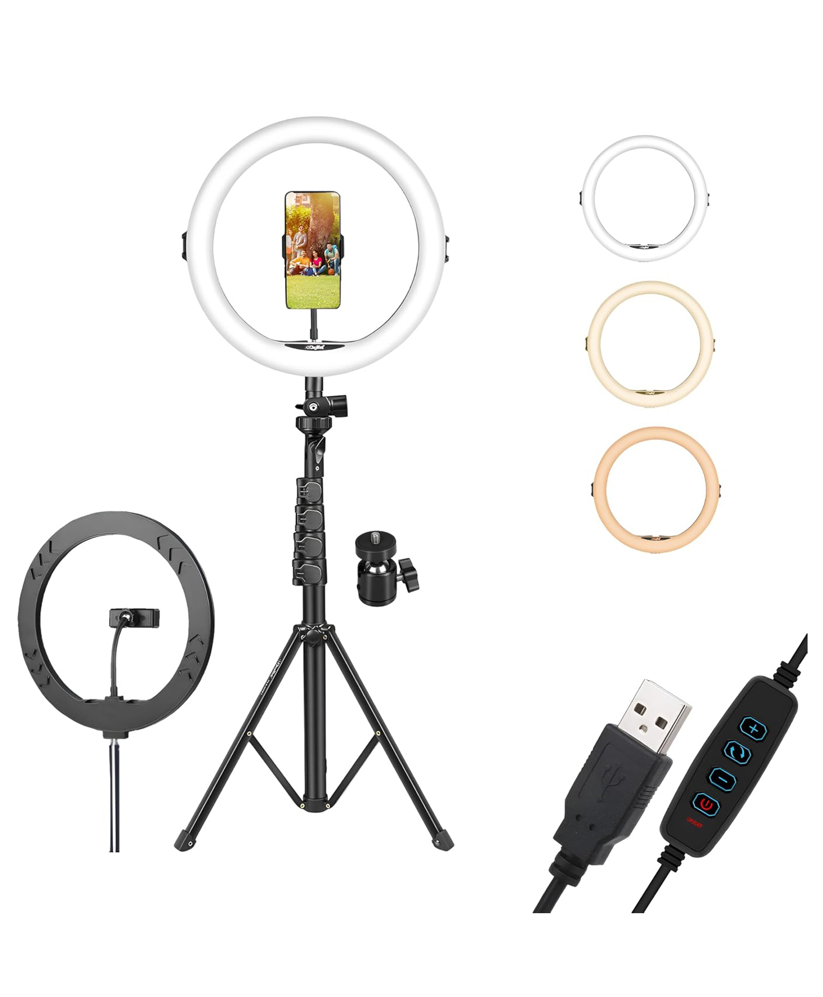 Digitek Ring Light 14 Inches DRL 14C - White-picture-7