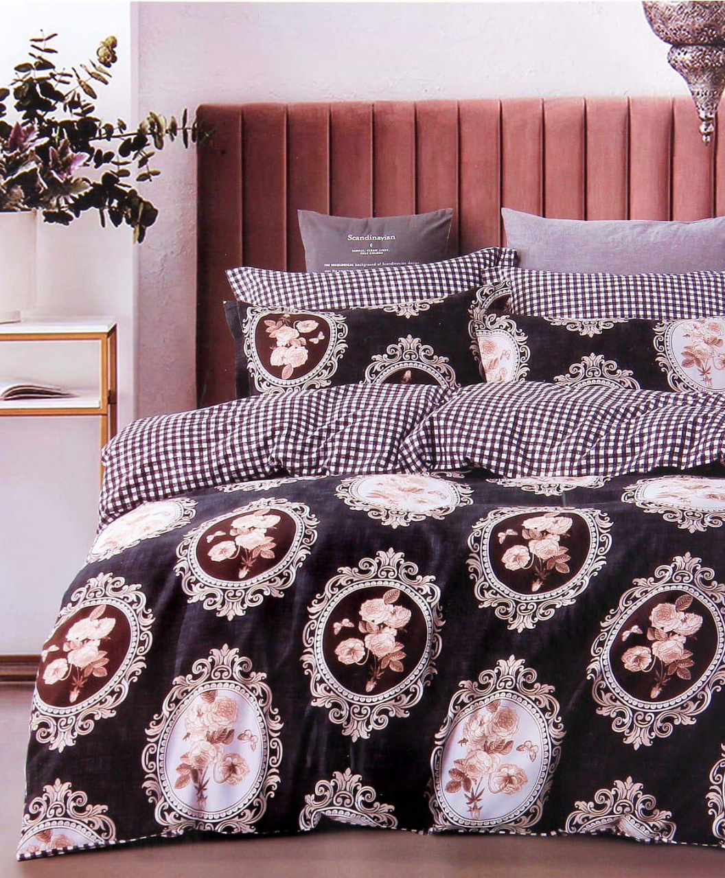 BhaiJi Bedsheets 220 TC Glace Cotton Bed Sheet XXXL King Size 10 Feet Bedsheet 107x120 Inch Without Joints With 2 Pillow covers - Navy Blue-image-46