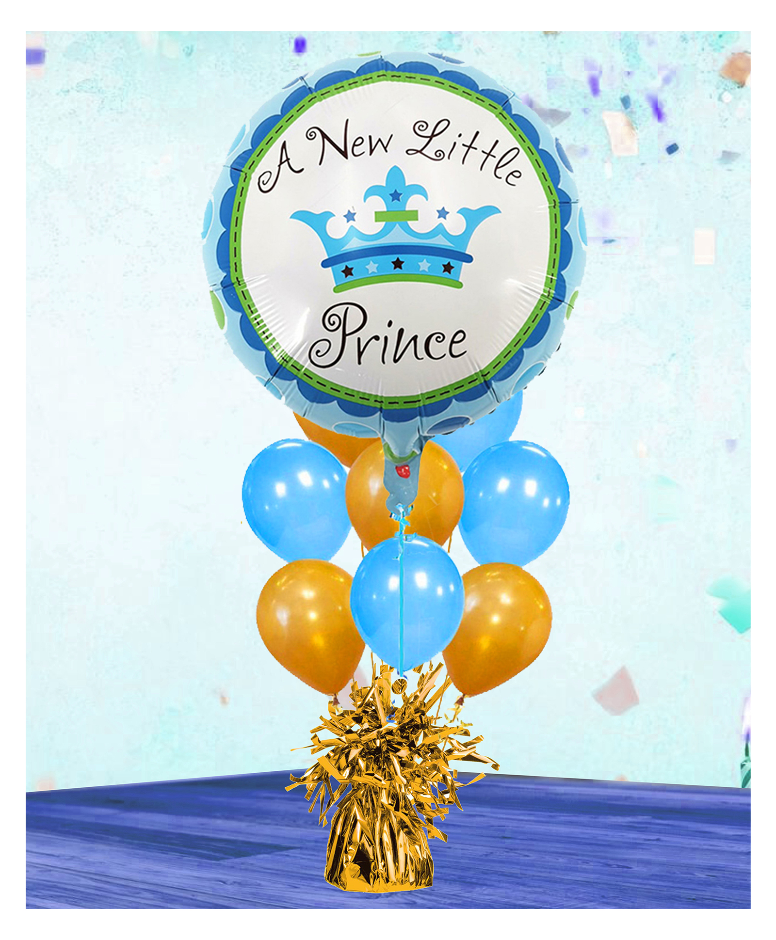 Funcart Prince Crown foil Balloon Bouquet Multicolor- Pack of 11-picture-14