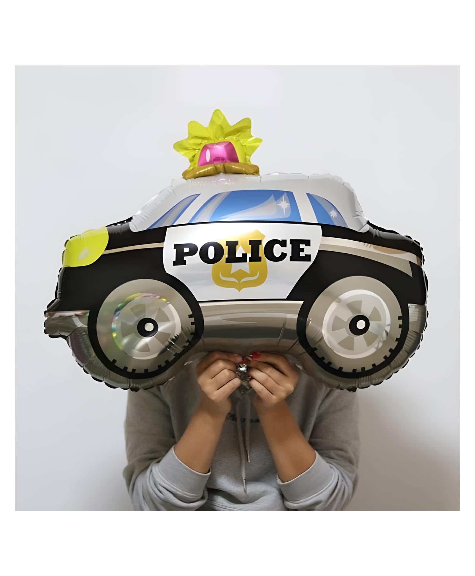 Funcart Police Car Shaped Foil Mylar Balloon - Blue-image-12