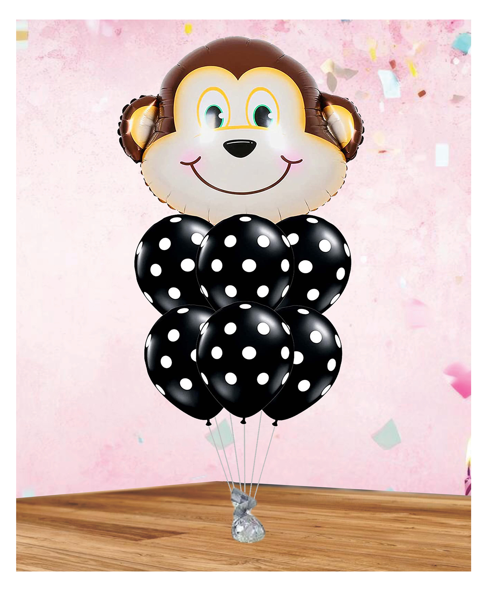 Funcart Monkey Balloon Bouquet Multicolor - Pack of 7-image-45