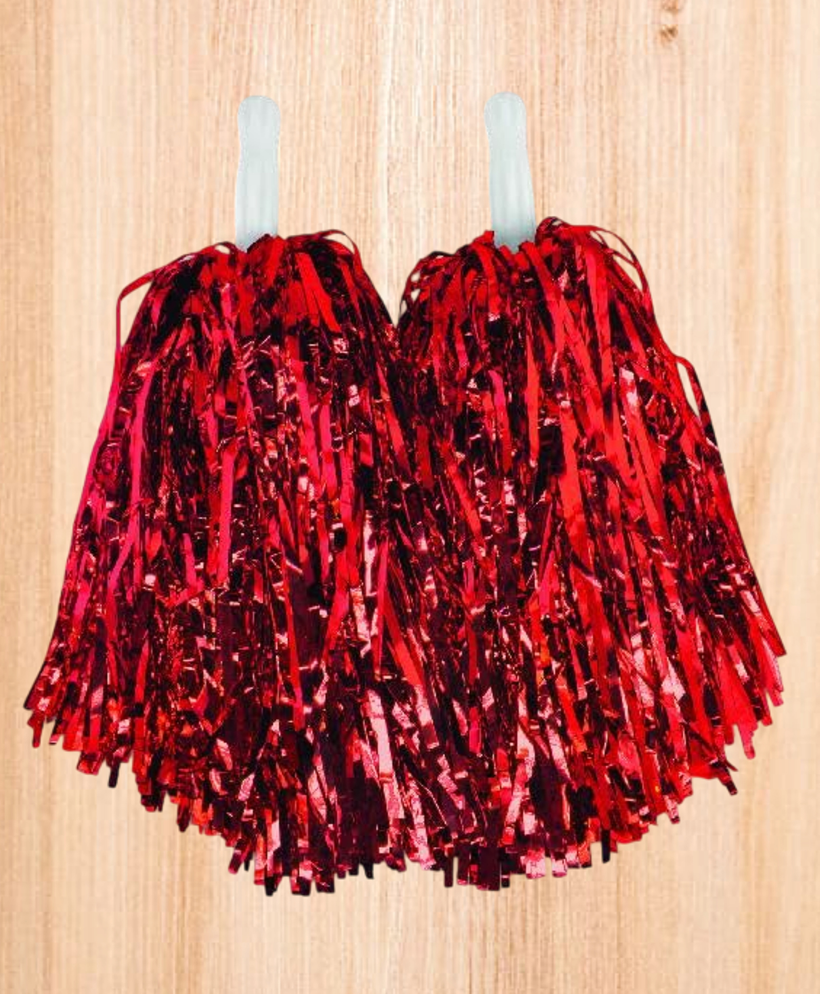 Funcart Cheering Pom Pom Red - Pack of 2-picture-3