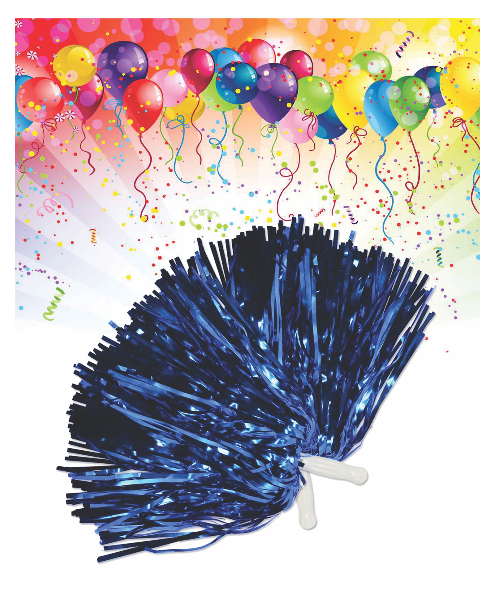 Funcart Cheering Pom Pom Blue - Pack of 2-picture-6