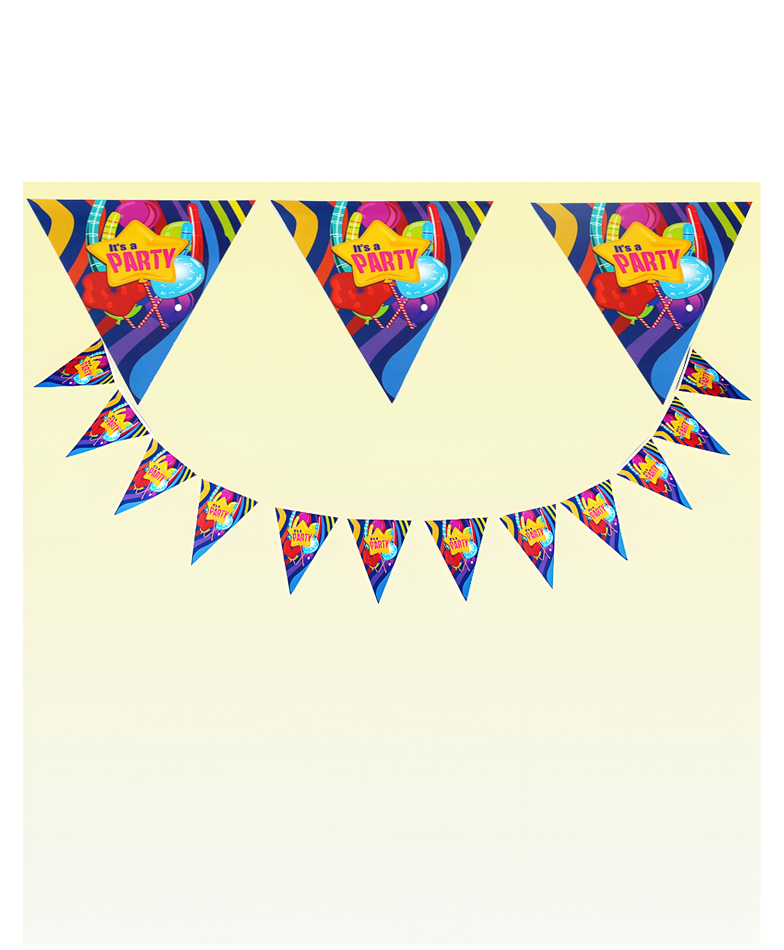 Funcart Fun & Frolic Party Theme Triangular Flag Banner - Multicolor-image-24