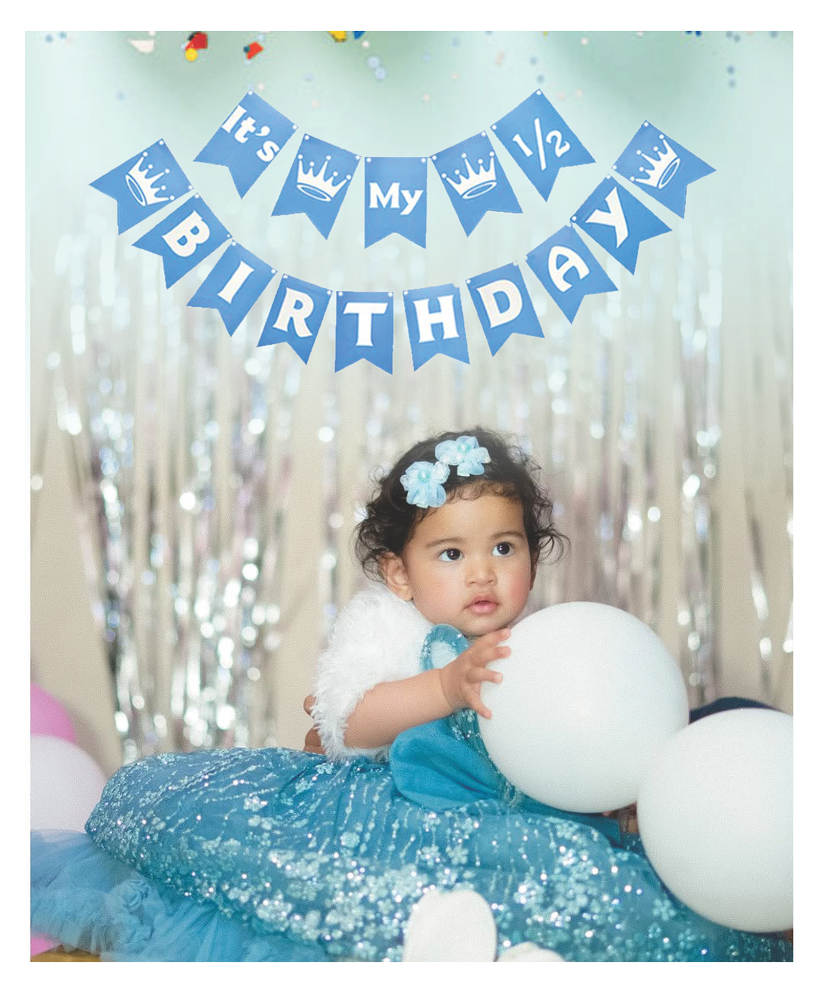 Funcart It's My half Birthday prince banner - Blue-picture-16