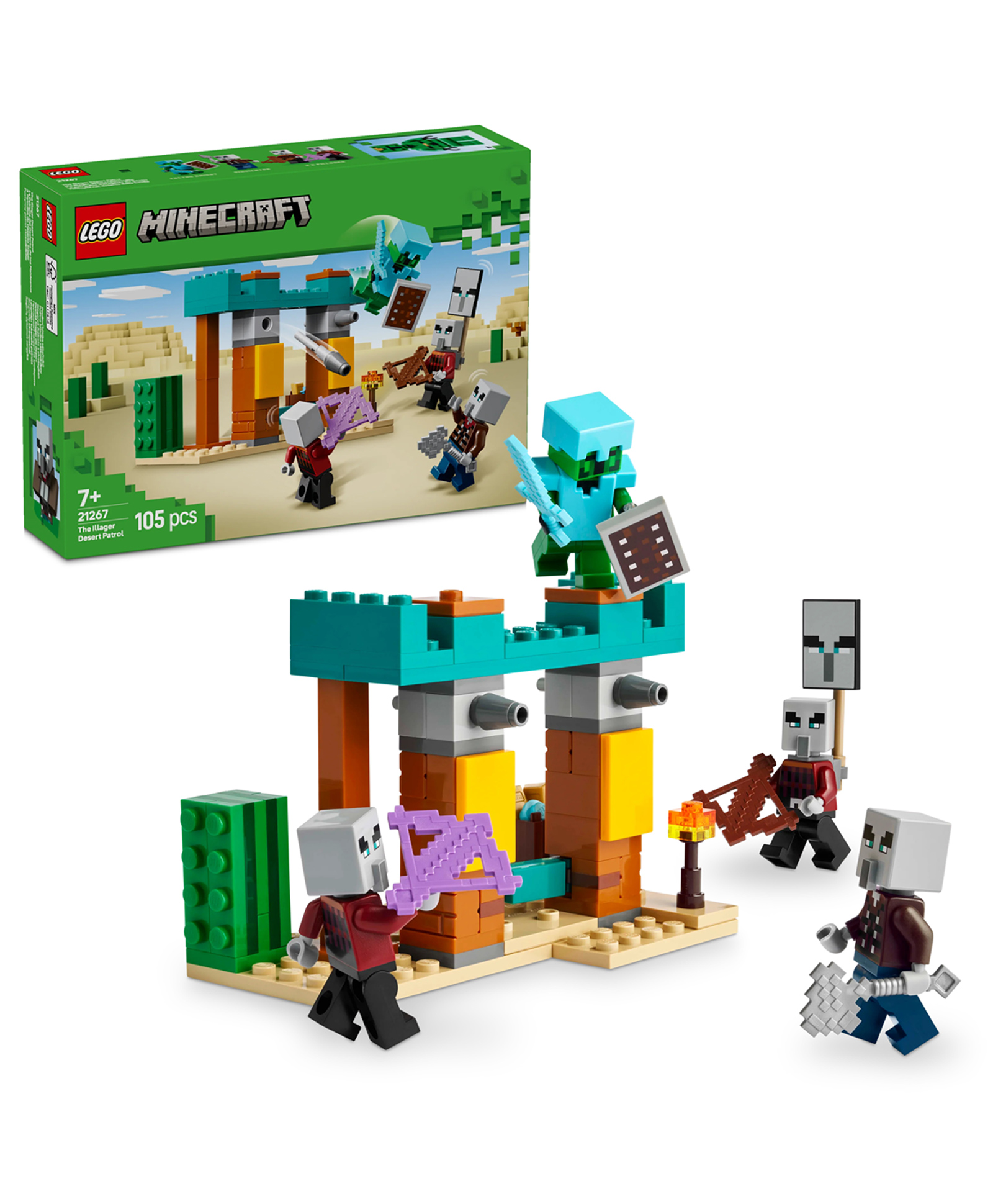 LEGO Minecraft The Illager Desert Patrol Gaming Kit for Kids 105 Pieces - 21267-picture-26