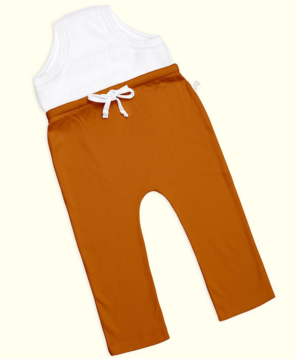 SuperBottoms Cotton Knit Solid Diaper Pajama - Brown-image-25