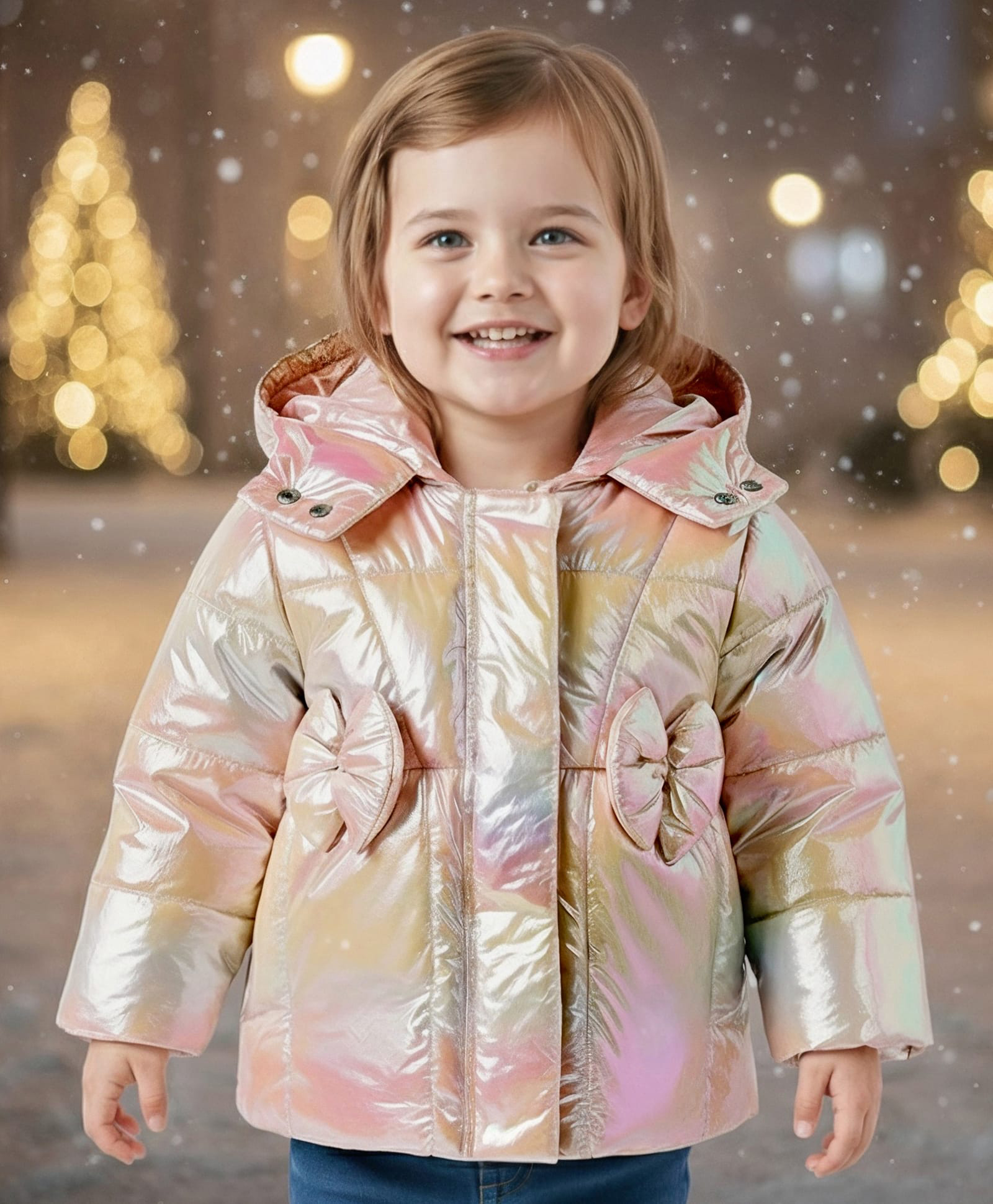 Babyoye Woven Full Sleeves Solid Ombre Dyed Hooded Padded Jacket - Pink-image-32