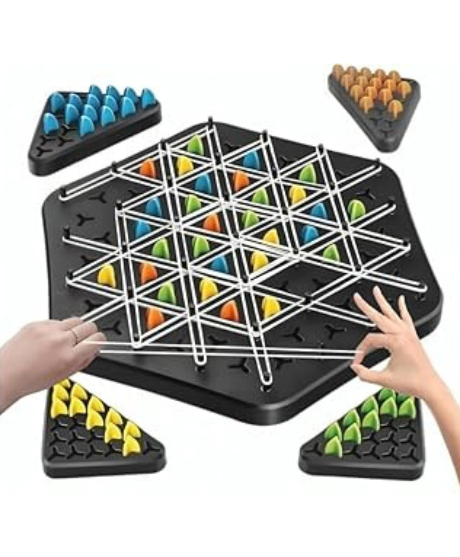 Kids Mandi Triangle Chess Board Game |Family Party Game (2-4 Players)-image-25