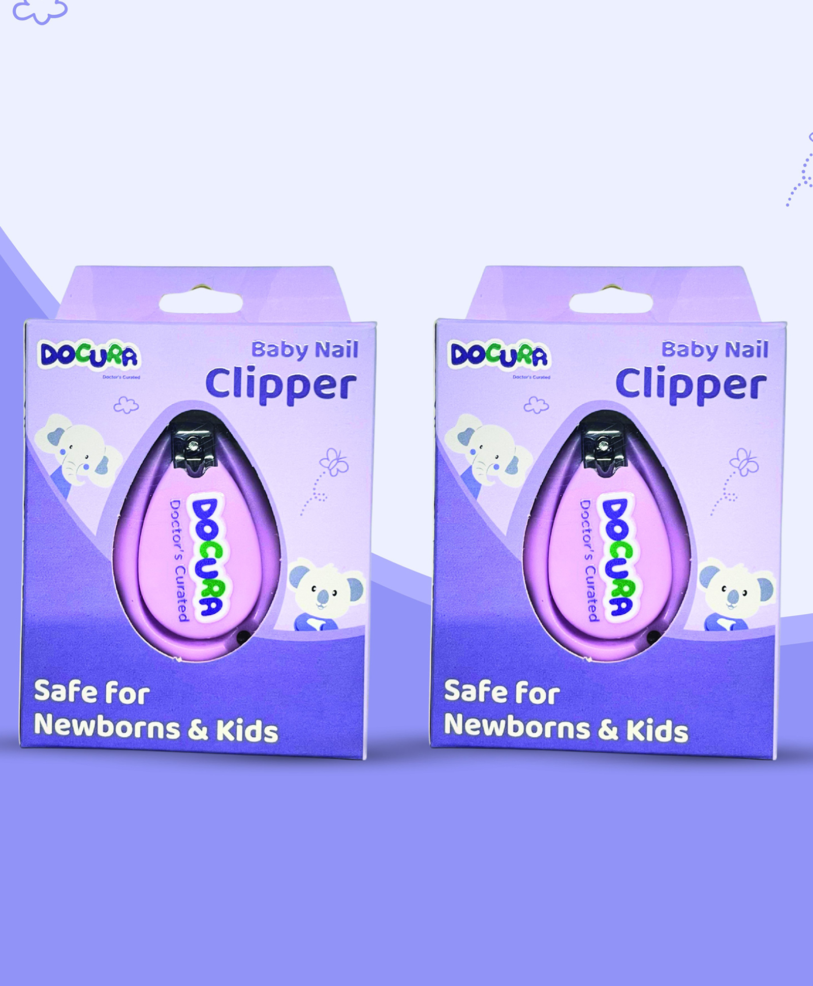 Docura Baby Nail Clipper Safe & Gentle Nail Trimming for Newborns & Kids | Ergonomic Design | Compact & Travel-Friendly-image-9