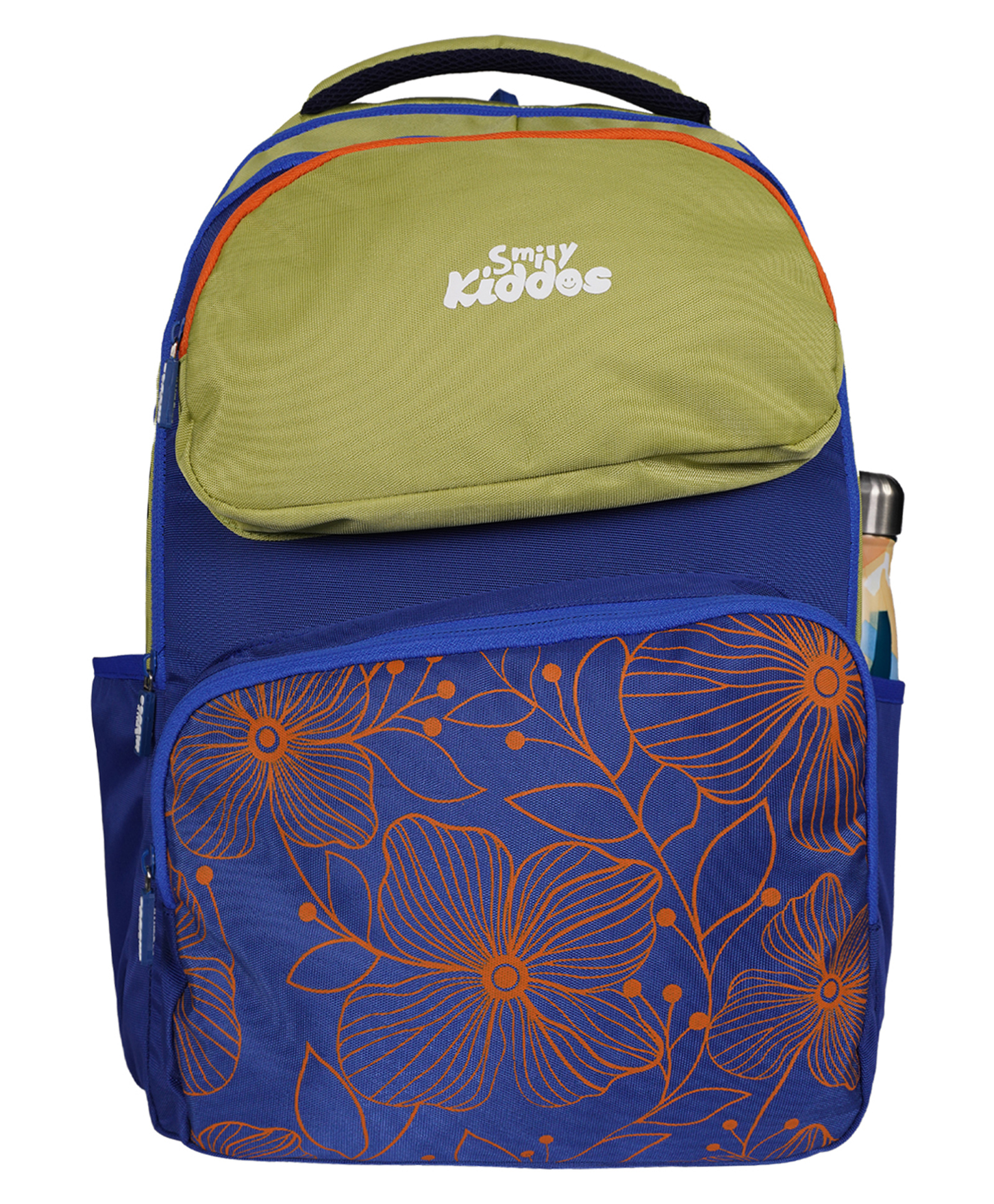 Smily Kiddos Giggle Laptop Backpack - Blue - Height 19 Inches-image-9