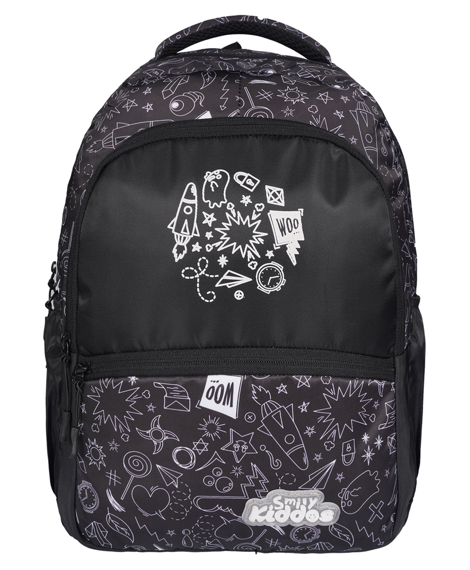 Smily Kiddos Coco Backpack Black - Height 12 Inches-image-10