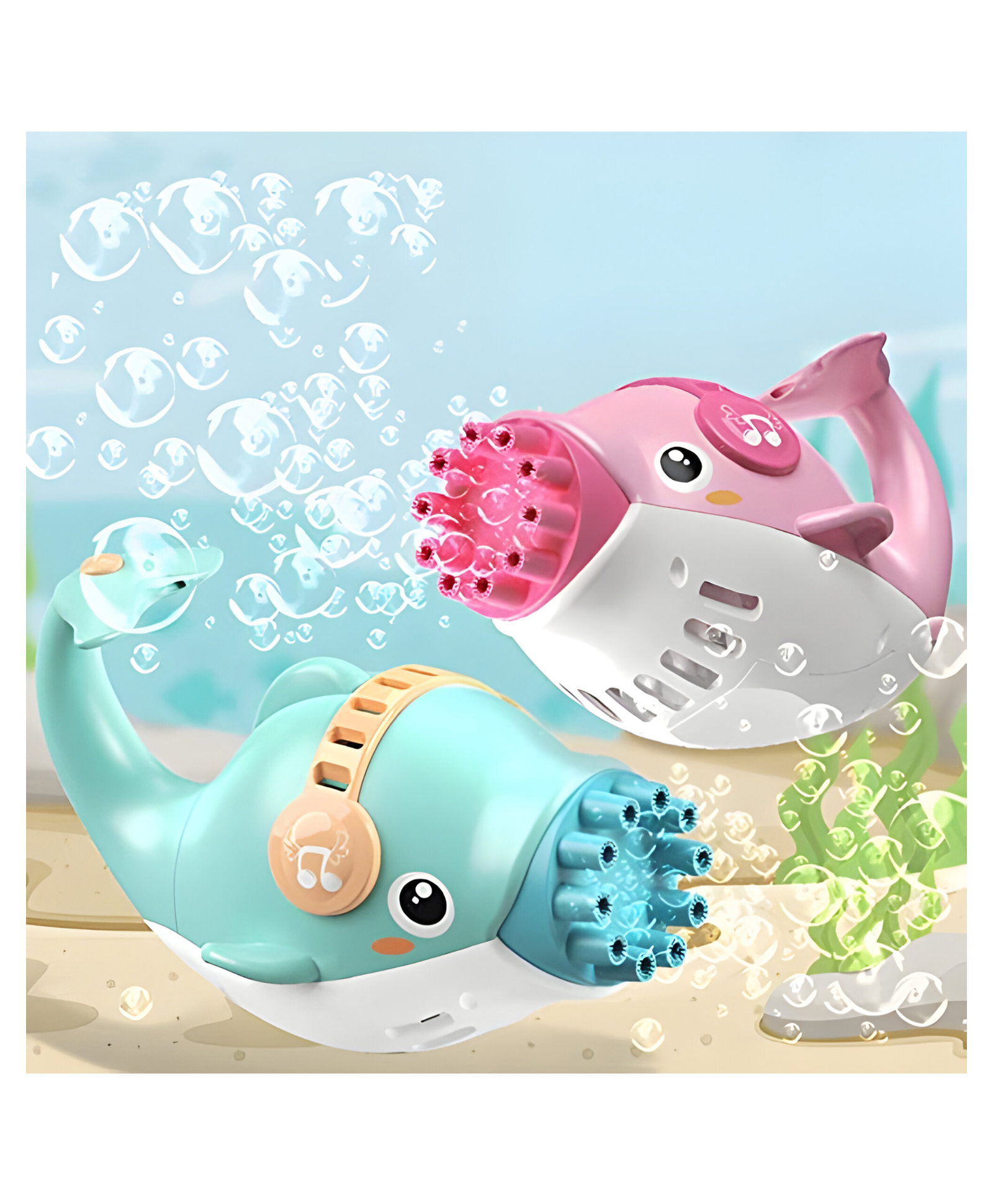 NEGOCIO Bubble Blower Electric Dolphin Cute Durable Handheld Nonslip Portable Interactive Bubble Making Machine Bubble Maker- PACK OF 1- COLOR MAY VARY-picture-15