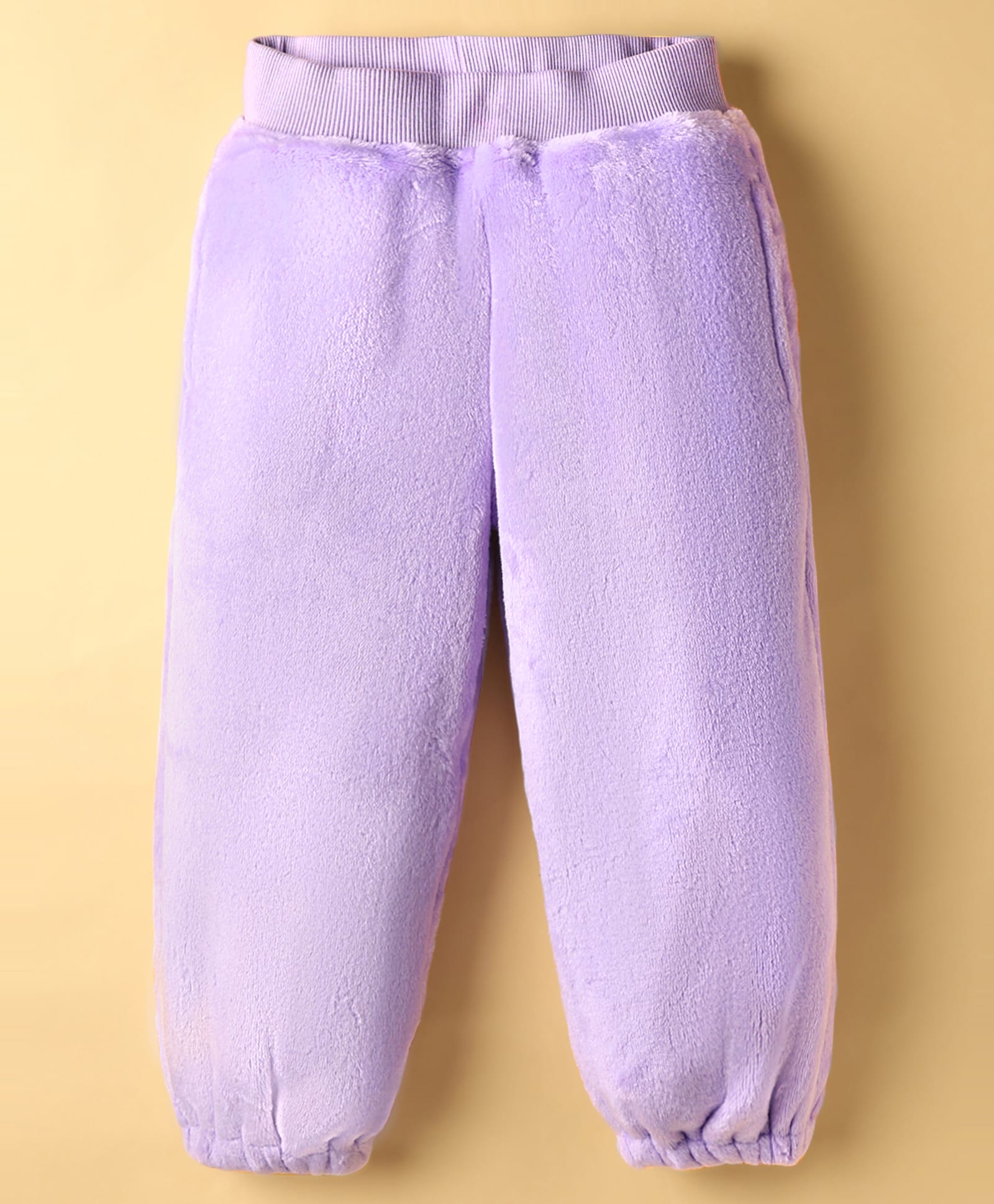 Little Kangaroos Woven Full Length Fleece & Woollen Lounge Pant - Purple-image-46