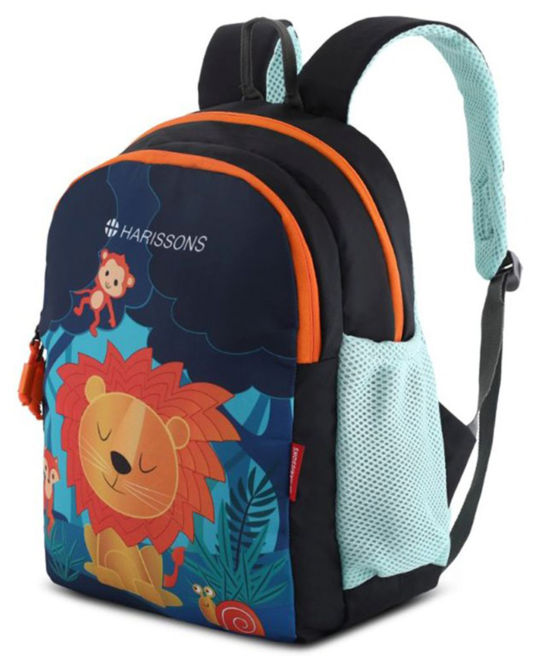 Harissons Lion Navy Orange School Backpack for Kids.(Age -6 to 9 Year 16 Inches )-image-18