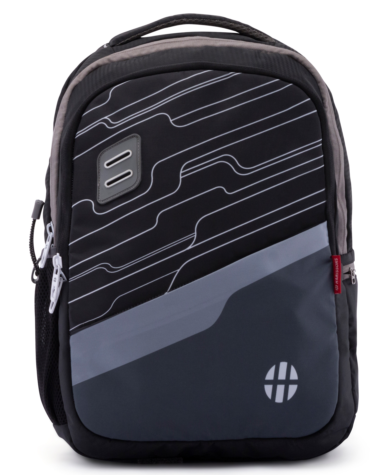 Harissons Take Off Black Grey Casual Office Backpack for Men & Women.(Age- 9 to 12 Year- Height 18 Inches)-image-30