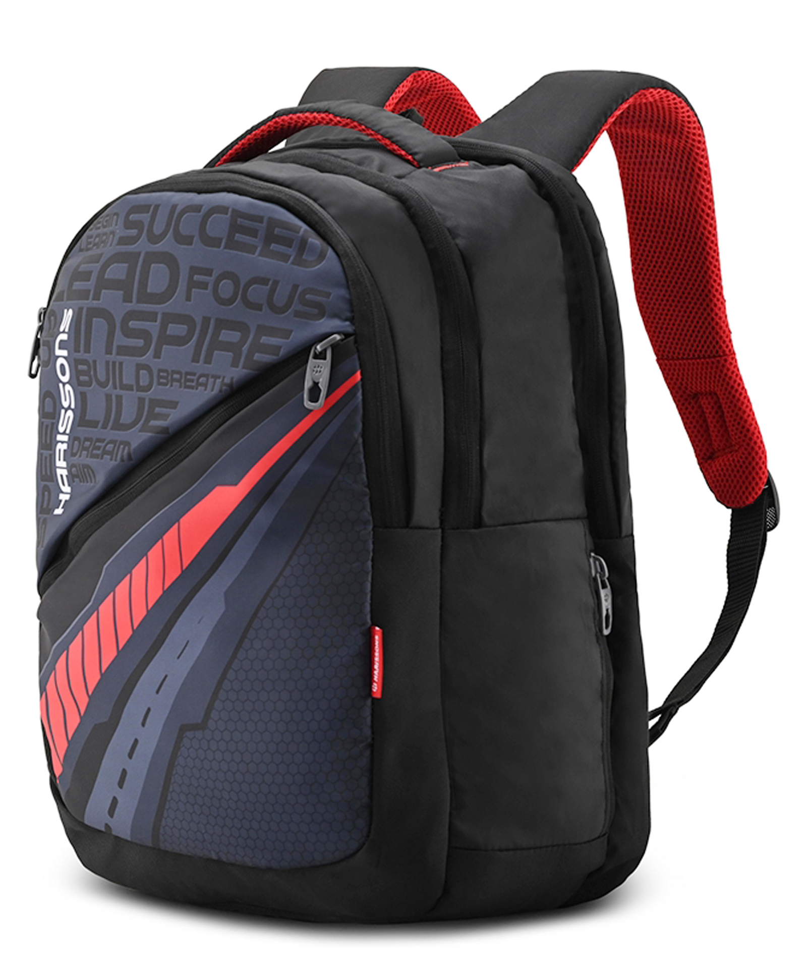 HARISSONS Unbeatable Black Red Water Repellent Casual Backpack for Men & Women.(Age- 6 to 9 Year - Height 18 Inches )-picture-43