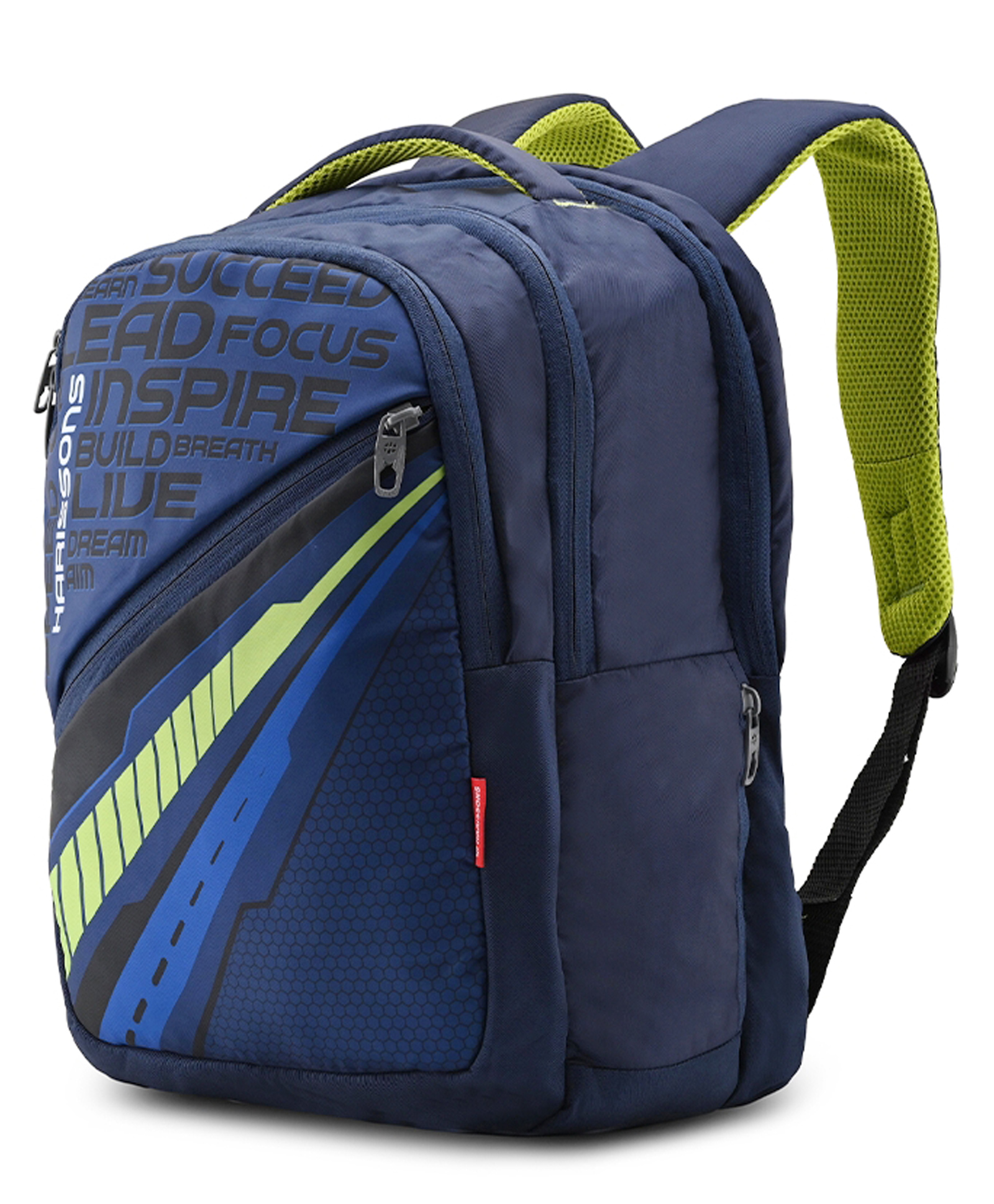 HARISSONS Unbeatable Navy Green Water Repellent Casual Backpack for Men & Women.(Age - 6 to 9 Year - Height 18 Inches)-image-25