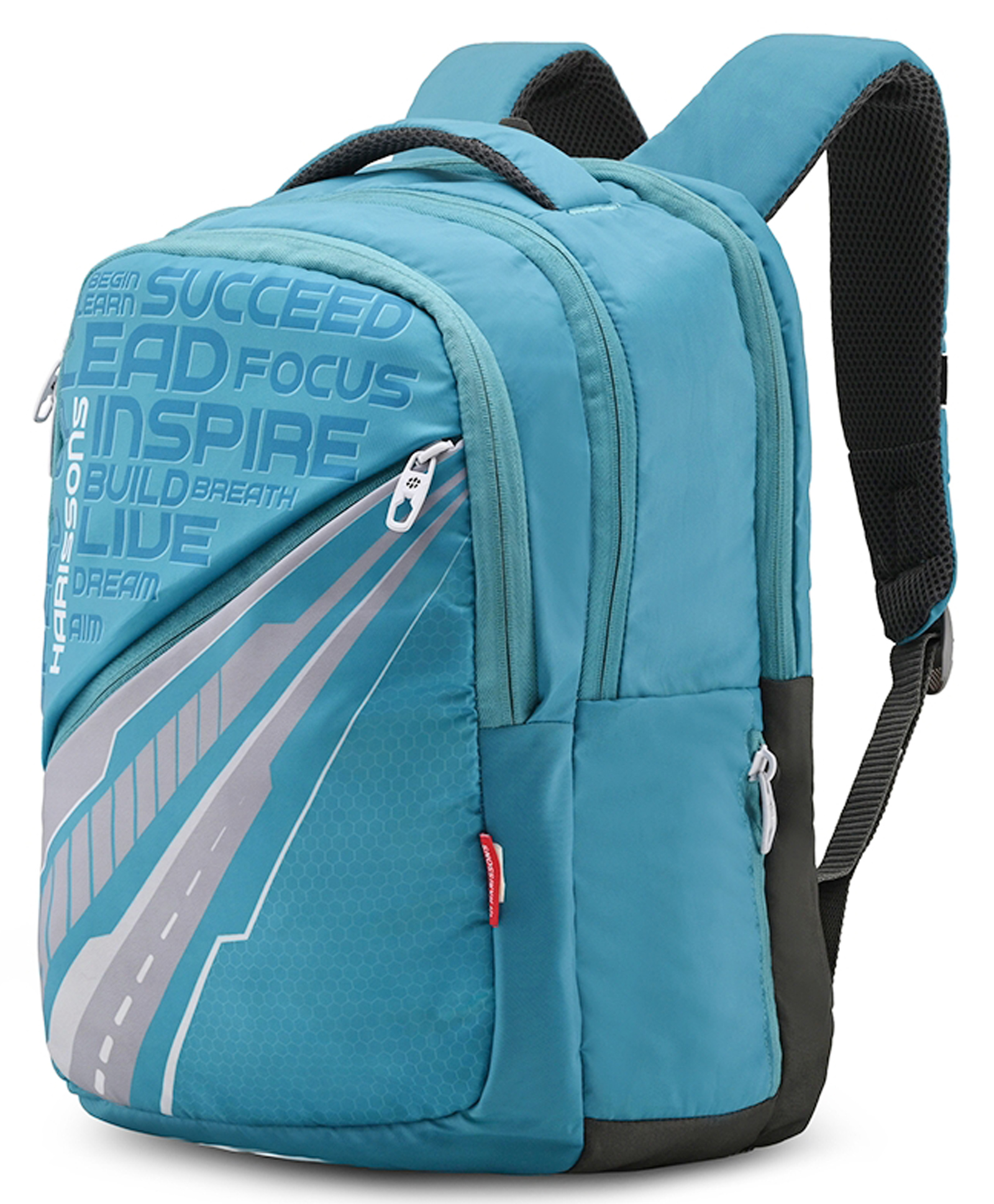 HARISSONS Unbeatable Teal Grey Water Repellent Casual Backpack for Men & Women.(Age - 6 to 9 Year - 18 Inches)-image-46