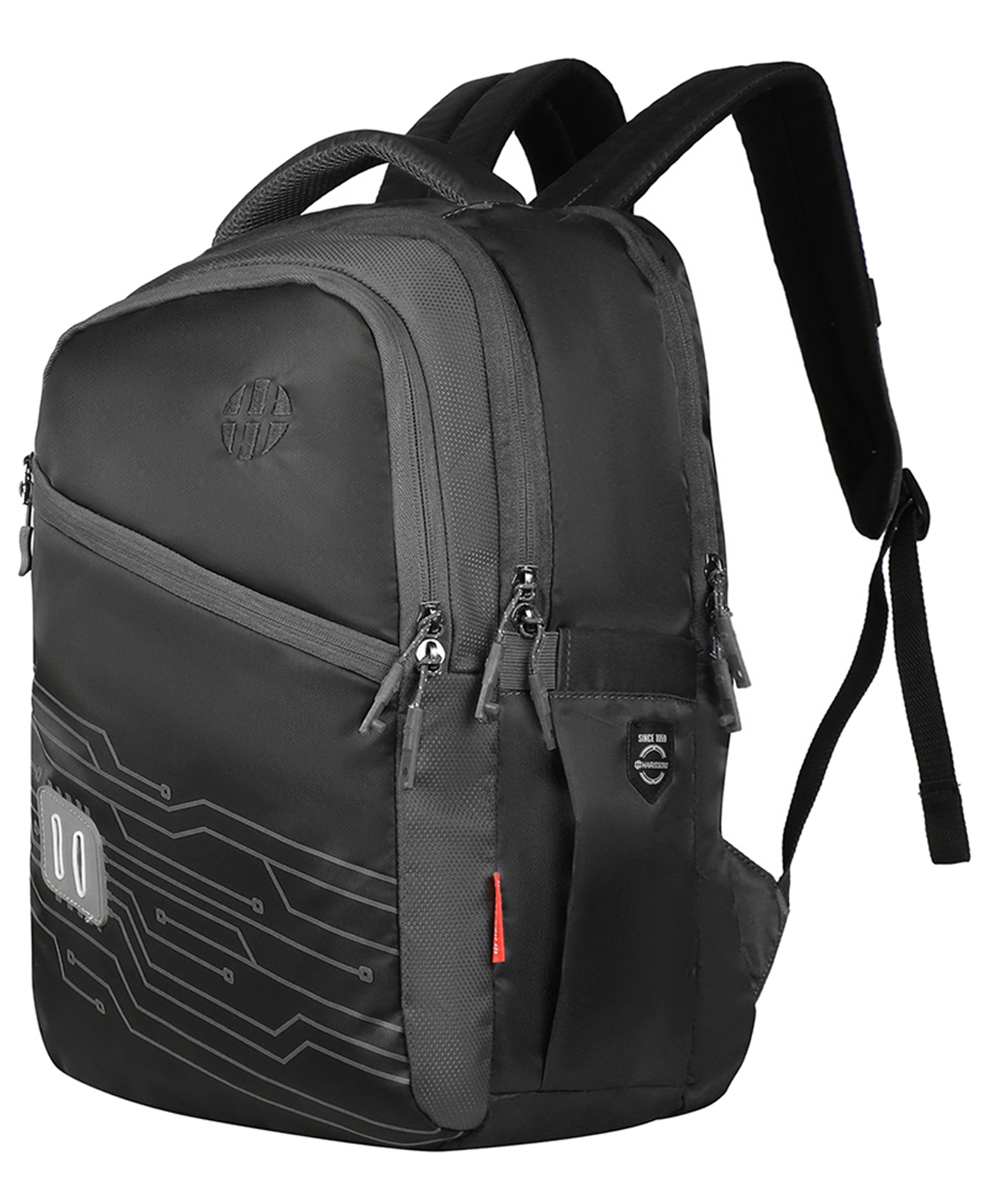 HARISSONS Virtual Black Grey school & college Backpack for men & woman.(Age-9 to 12 Year-18 Inches)Free Size-image-38